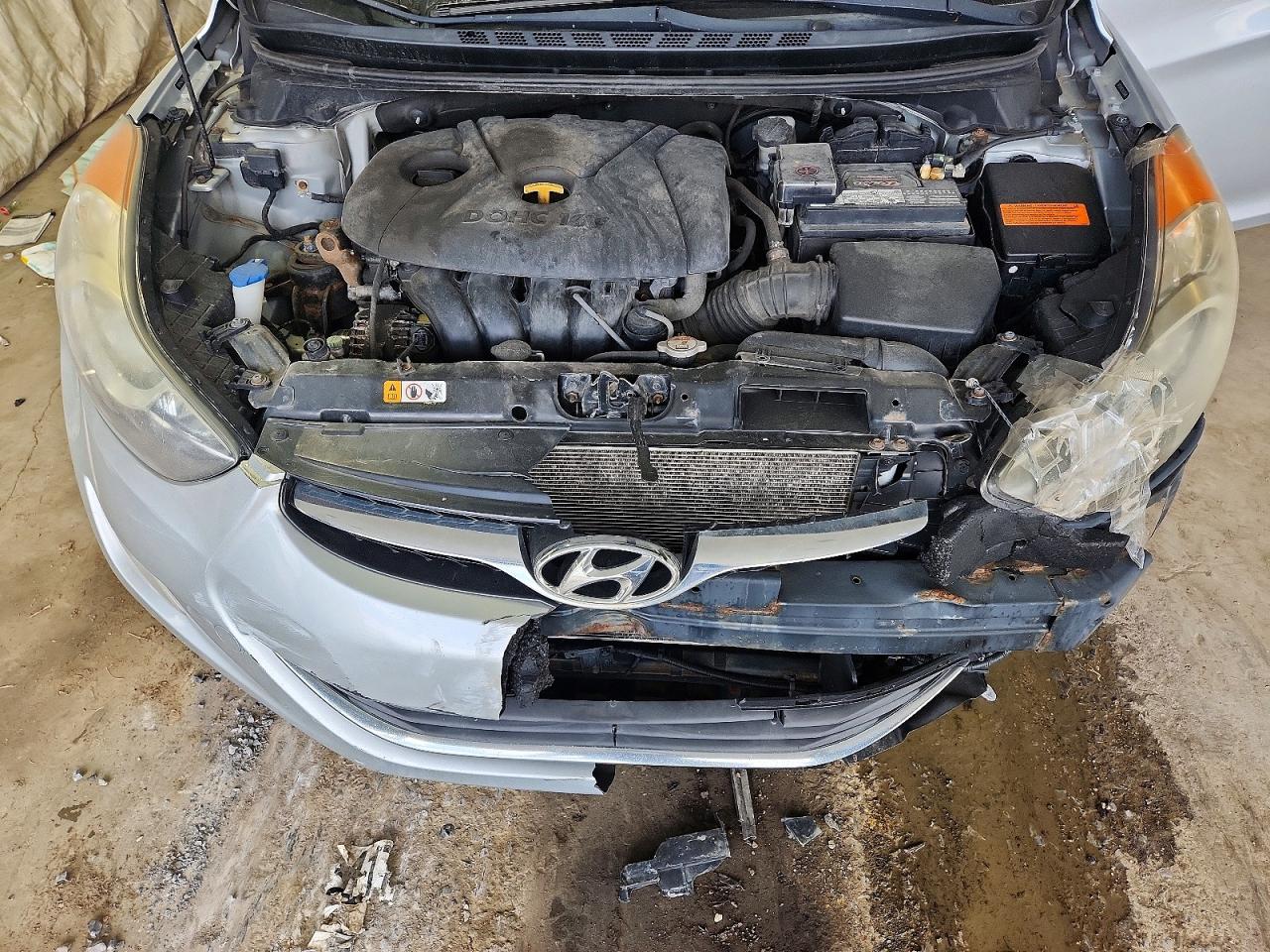 2013 Hyundai Elantra Gls Silver vin: 5NPDH4AE7DH225648