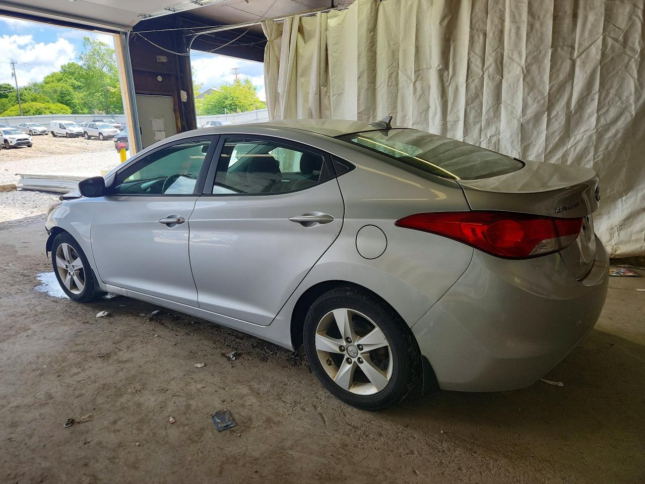 2013 Hyundai Elantra Gls Silver vin: 5NPDH4AE7DH225648
