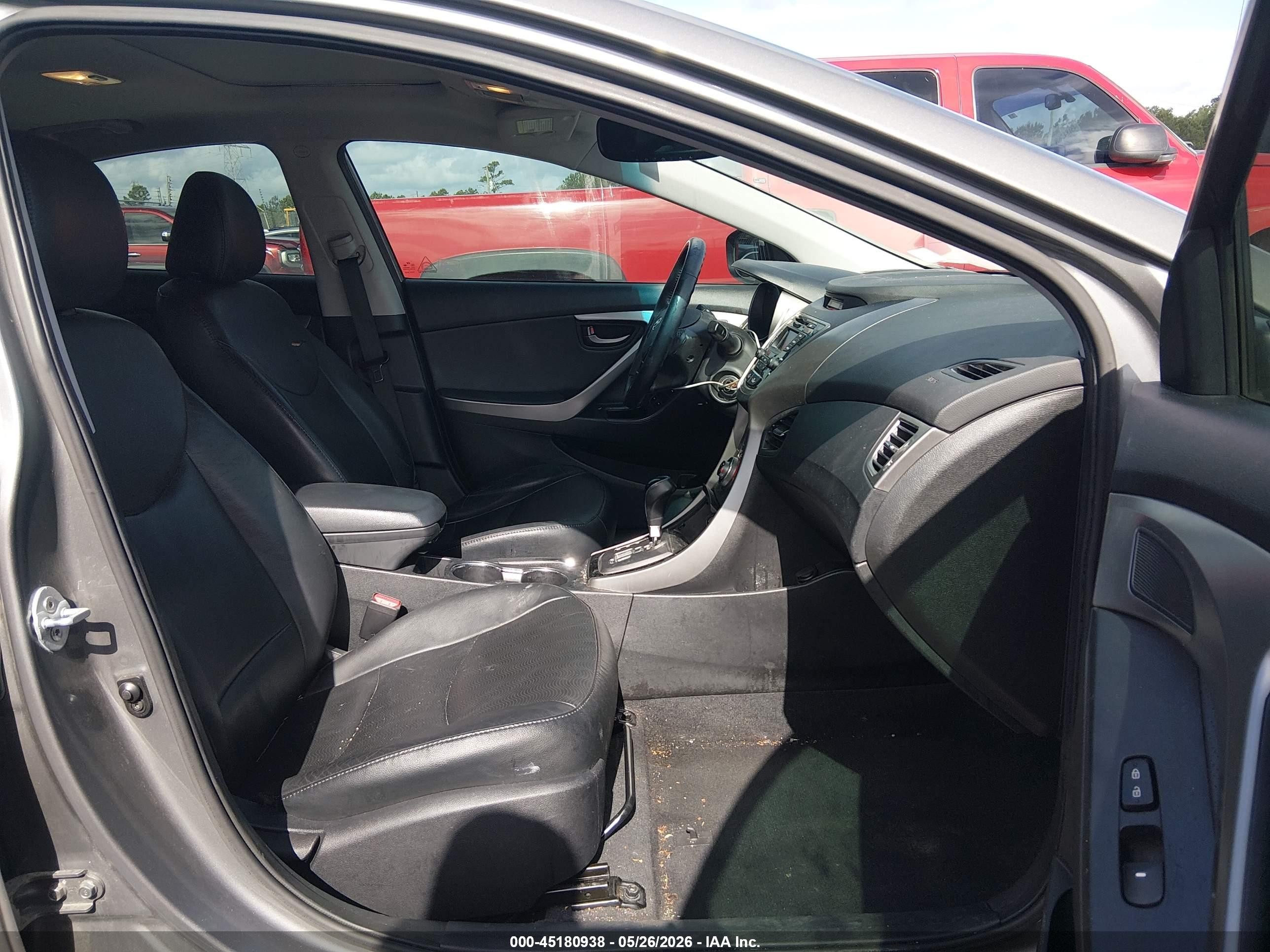 2013 Hyundai Elantra Limited Gray vin: 5NPDH4AE7DH235371