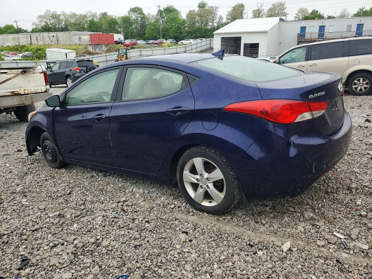 2013 Hyundai Elantra Gls Blue vin: 5NPDH4AE7DH243311