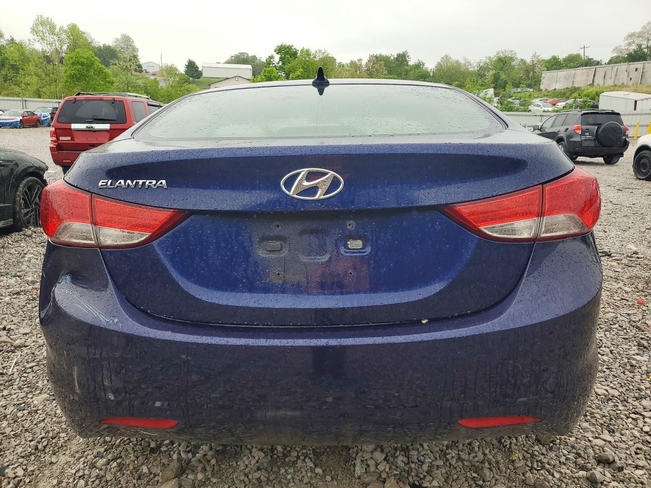 2013 Hyundai Elantra Gls Blue vin: 5NPDH4AE7DH243311