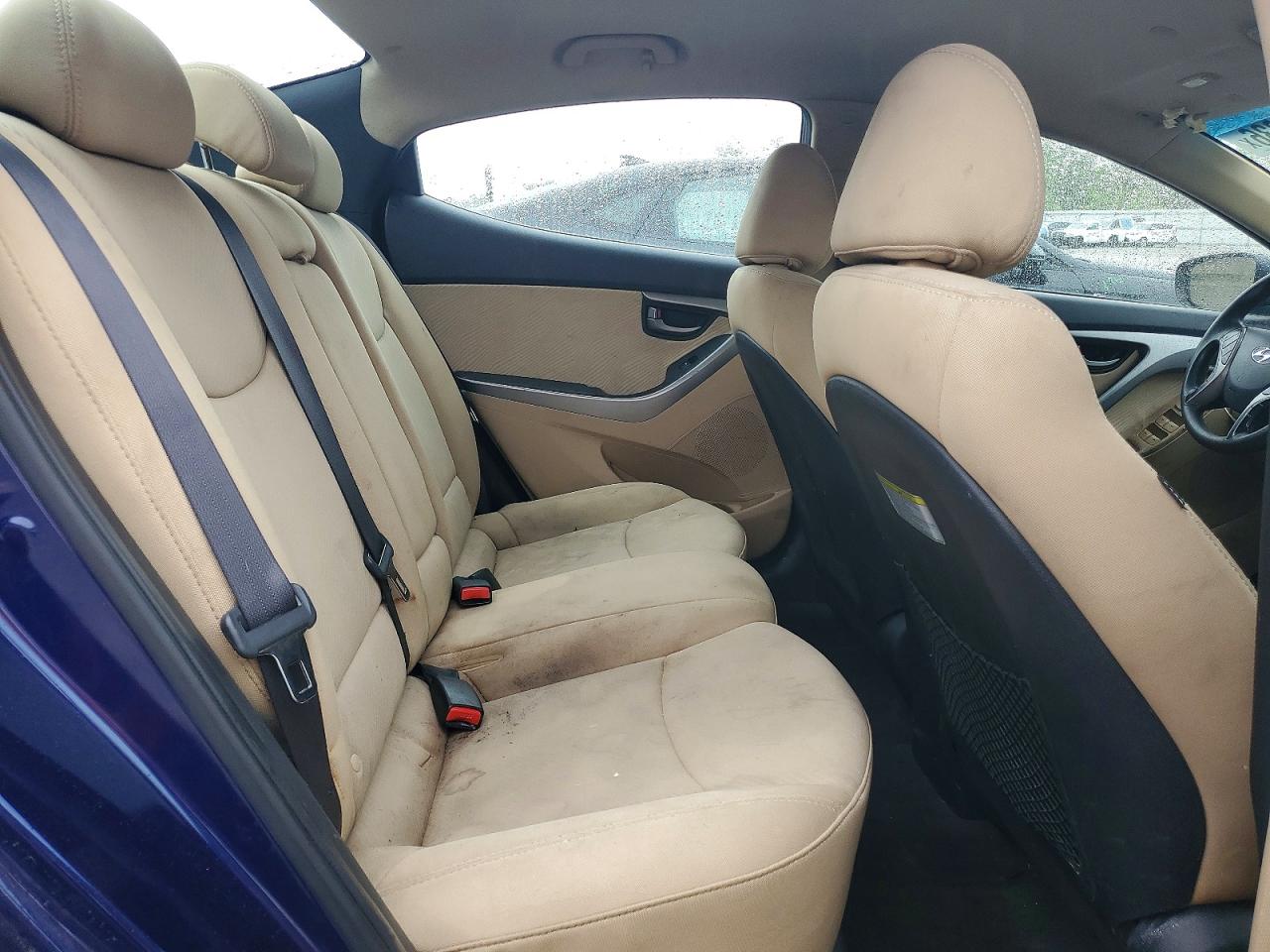 2013 Hyundai Elantra Gls Blue vin: 5NPDH4AE7DH243311