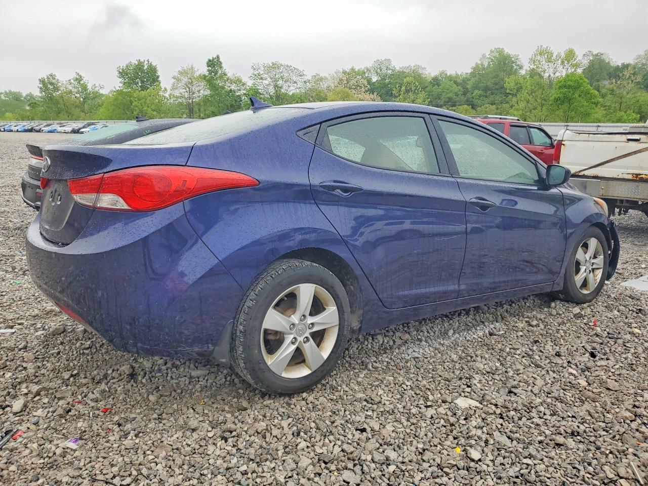 2013 Hyundai Elantra Gls Blue vin: 5NPDH4AE7DH243311
