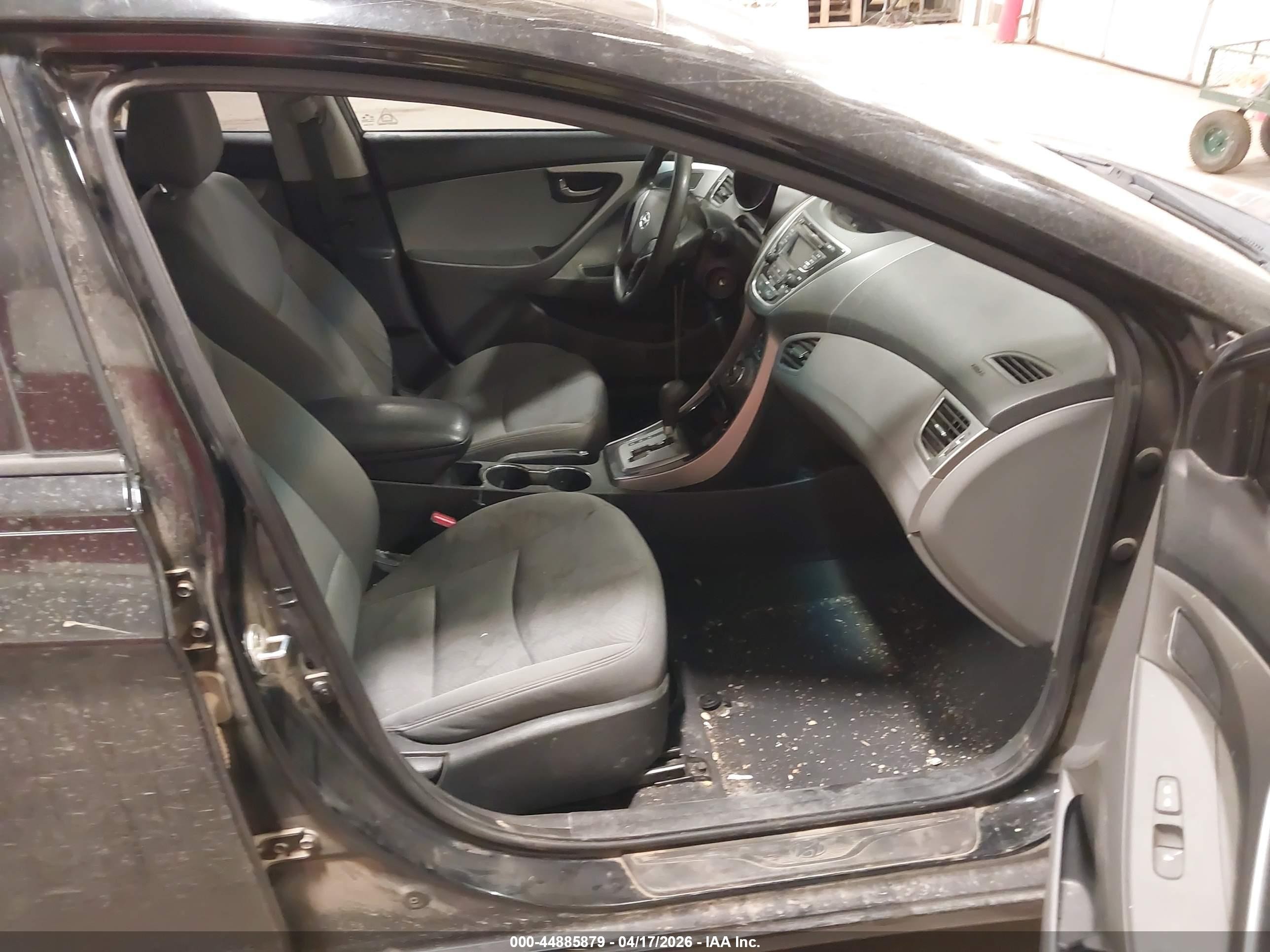 2013 Hyundai Elantra Gls Black vin: 5NPDH4AE7DH246399