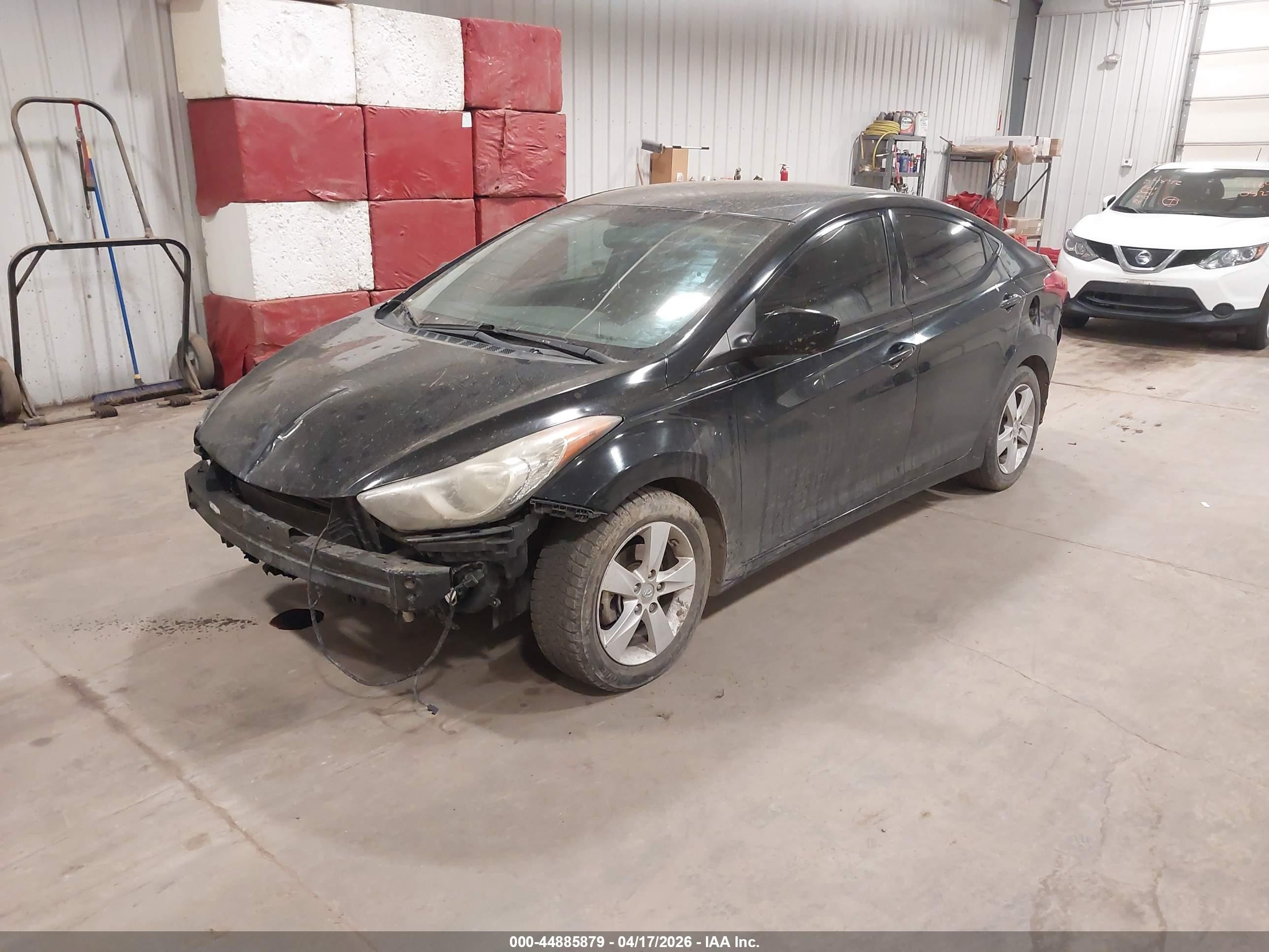 2013 Hyundai Elantra Gls Black vin: 5NPDH4AE7DH246399
