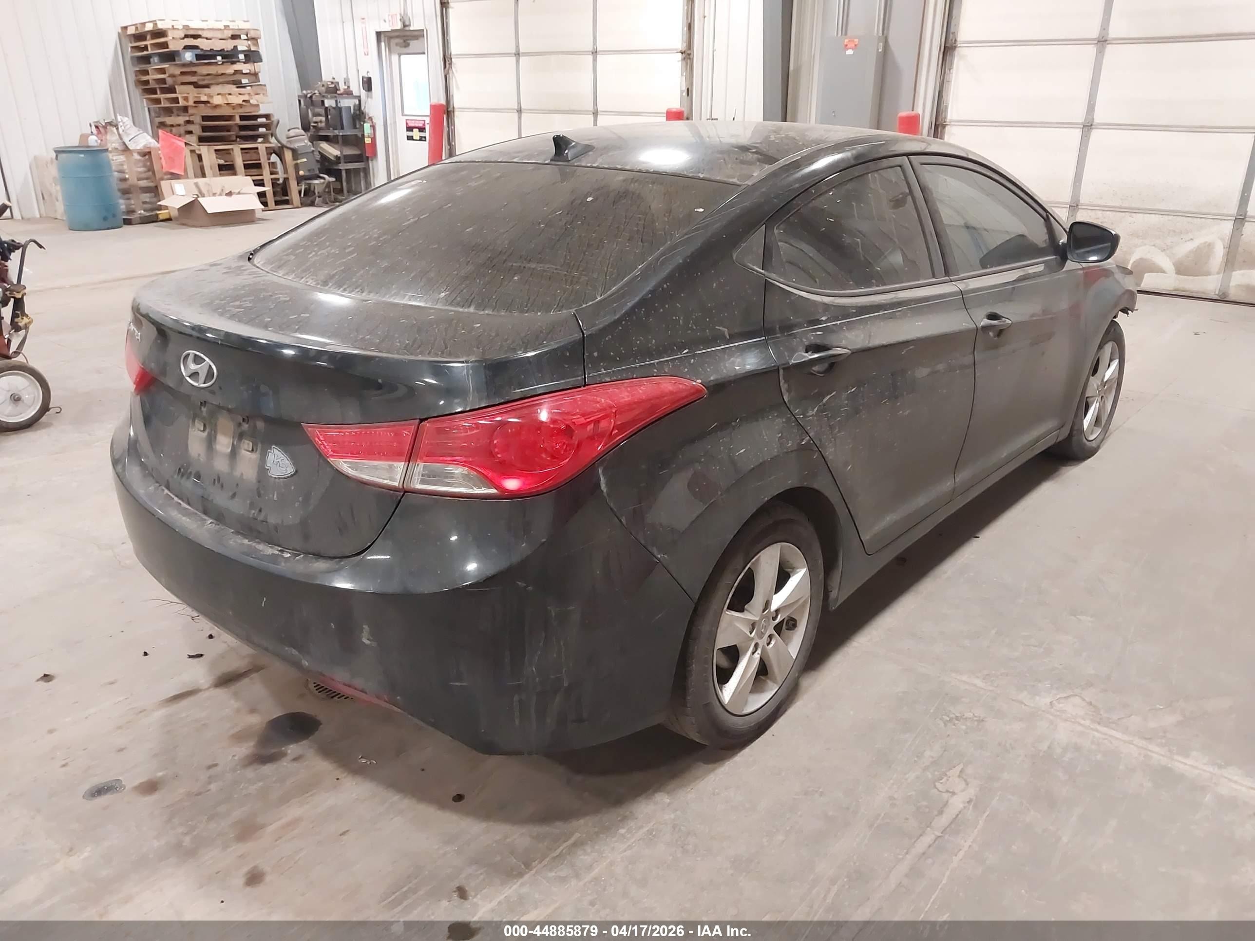 2013 Hyundai Elantra Gls Black vin: 5NPDH4AE7DH246399