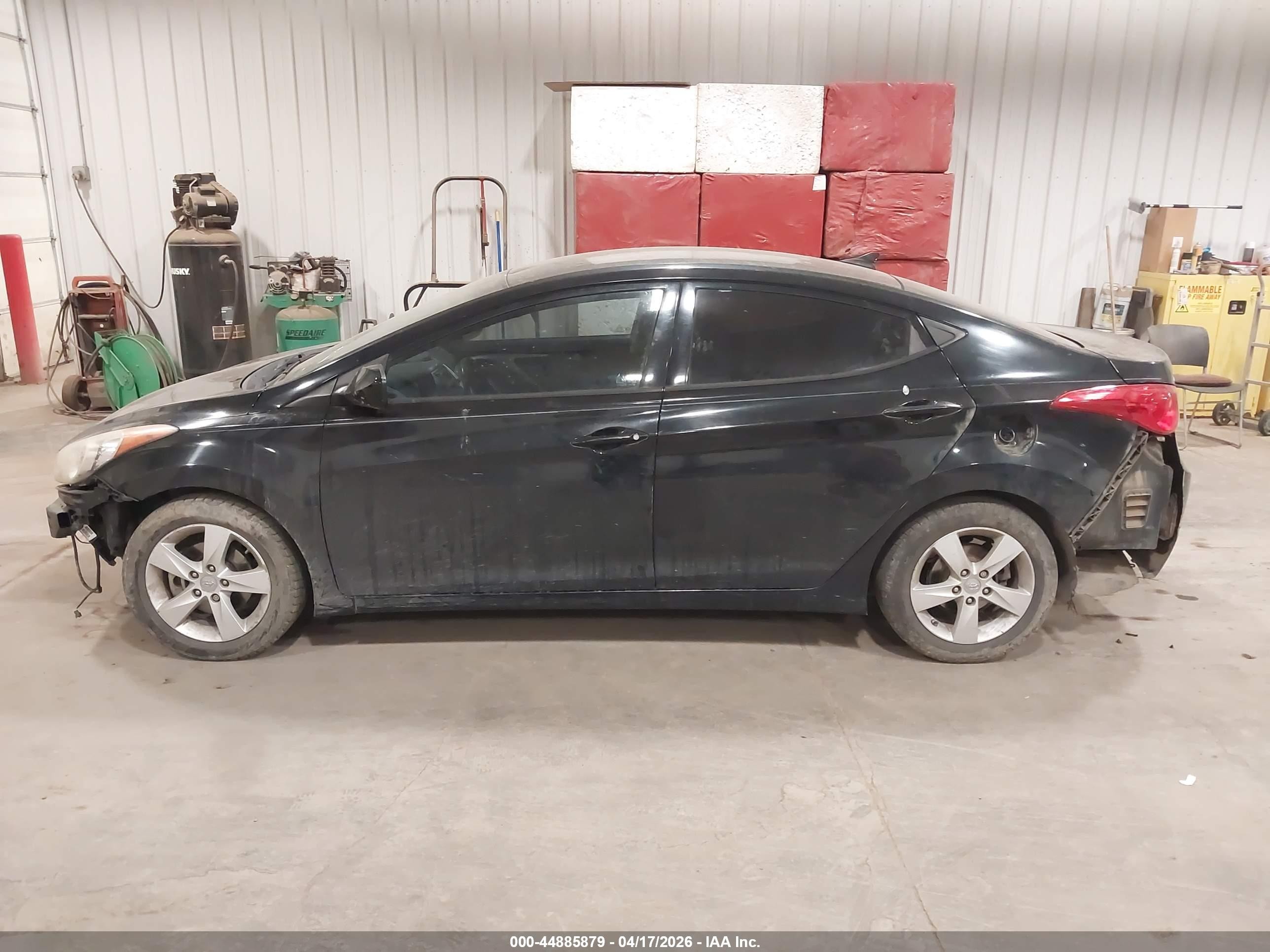 2013 Hyundai Elantra Gls Black vin: 5NPDH4AE7DH246399