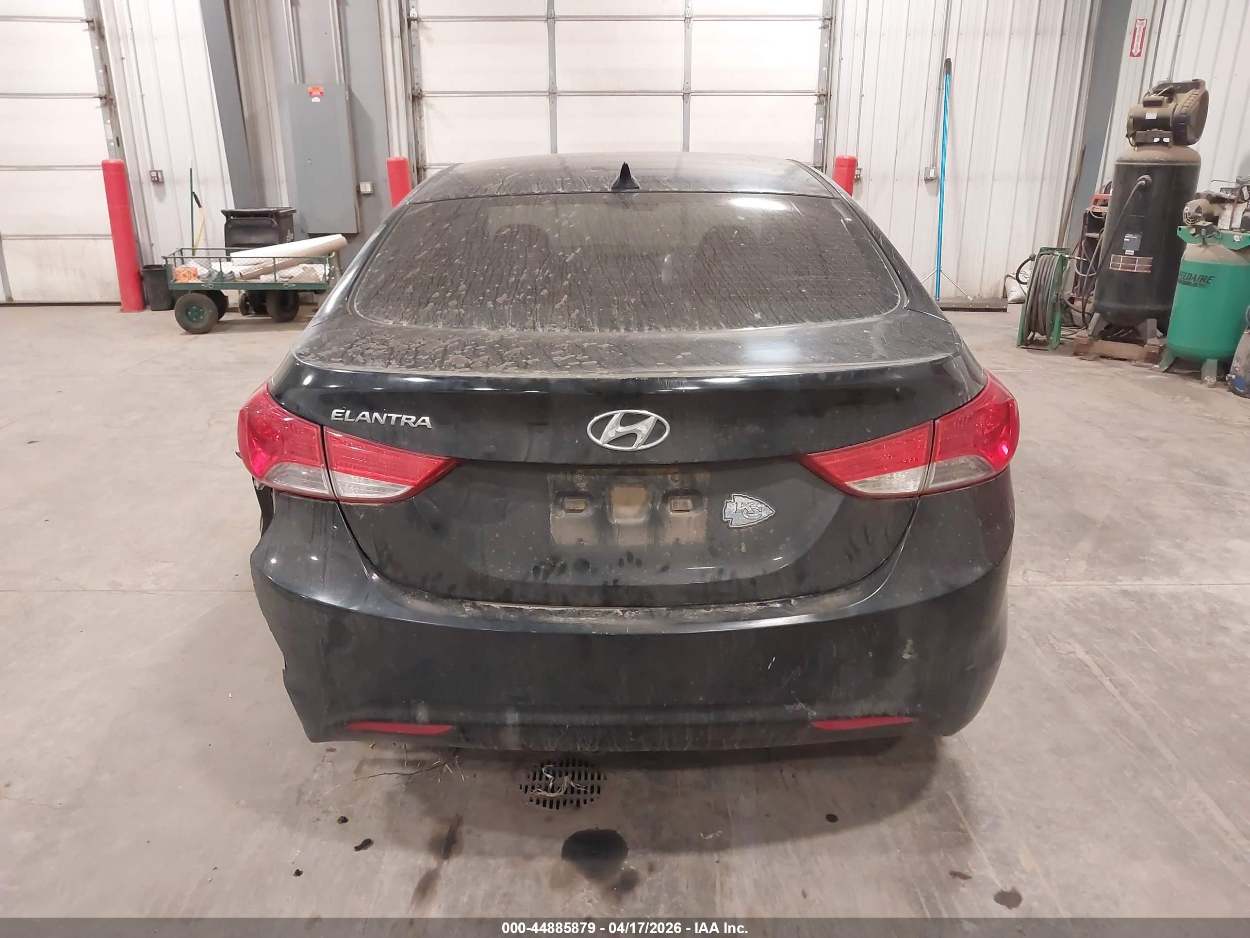 2013 Hyundai Elantra Gls Black vin: 5NPDH4AE7DH246399