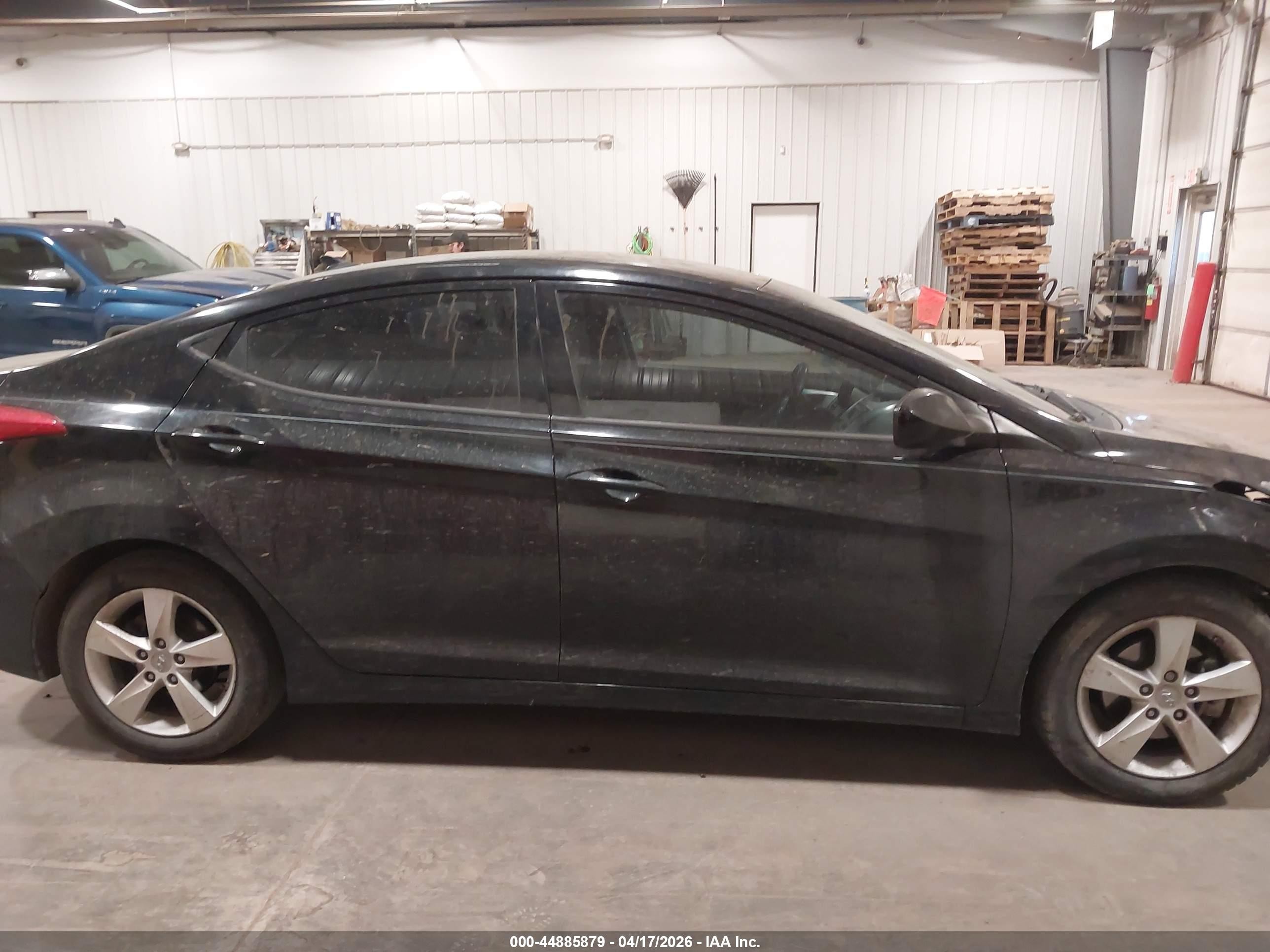 2013 Hyundai Elantra Gls Black vin: 5NPDH4AE7DH246399