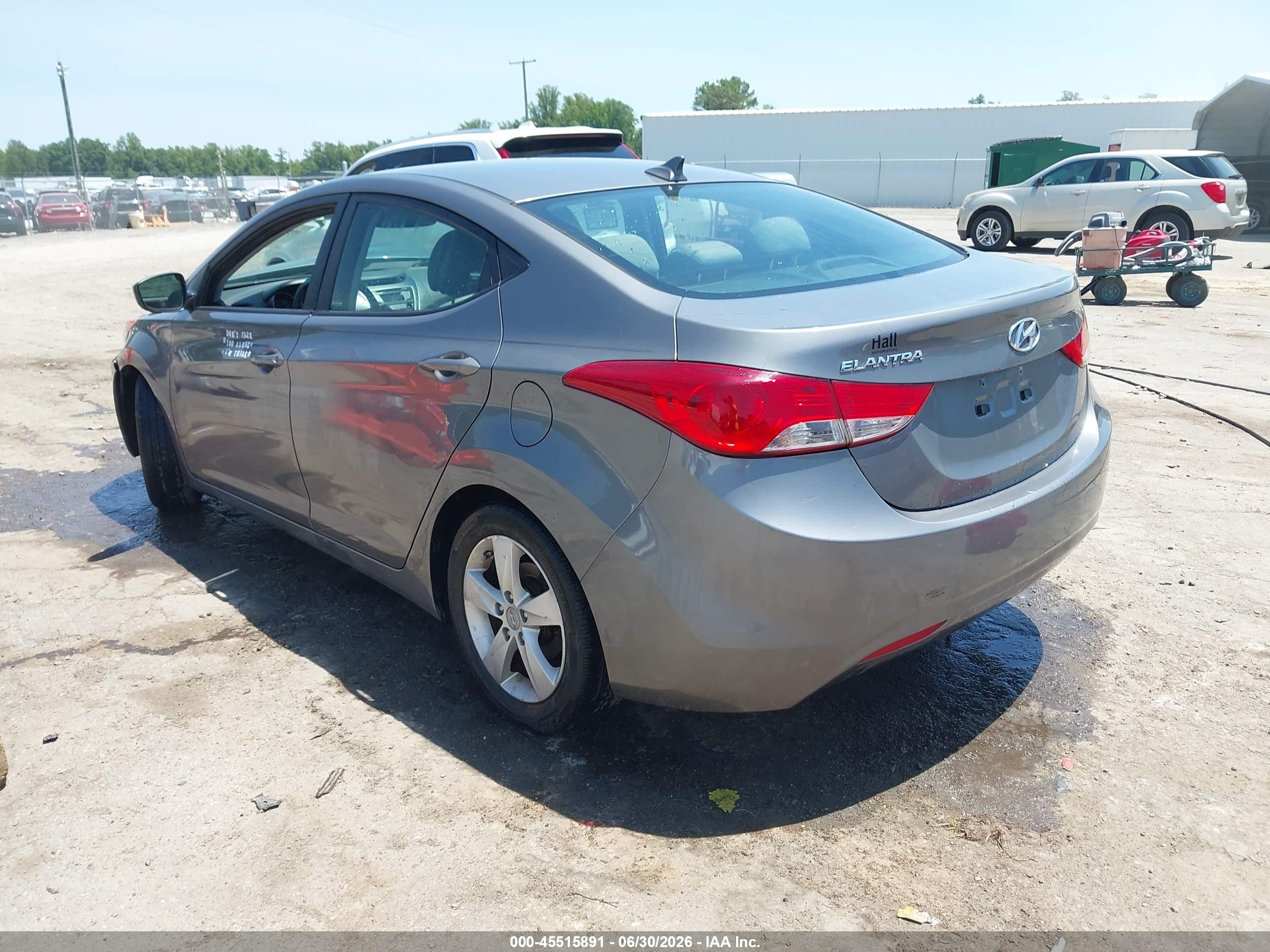 2013 Hyundai Elantra Gls Серый vin: 5NPDH4AE7DH249495