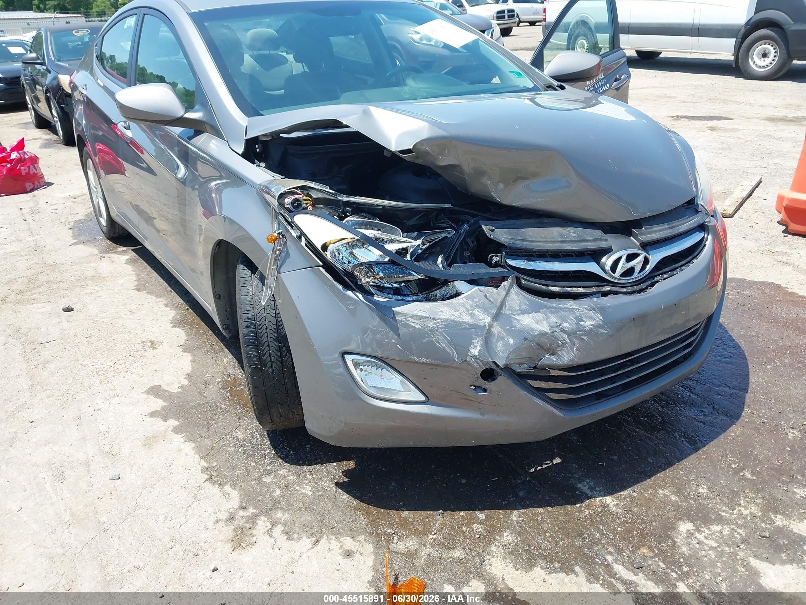 2013 Hyundai Elantra Gls Серый vin: 5NPDH4AE7DH249495