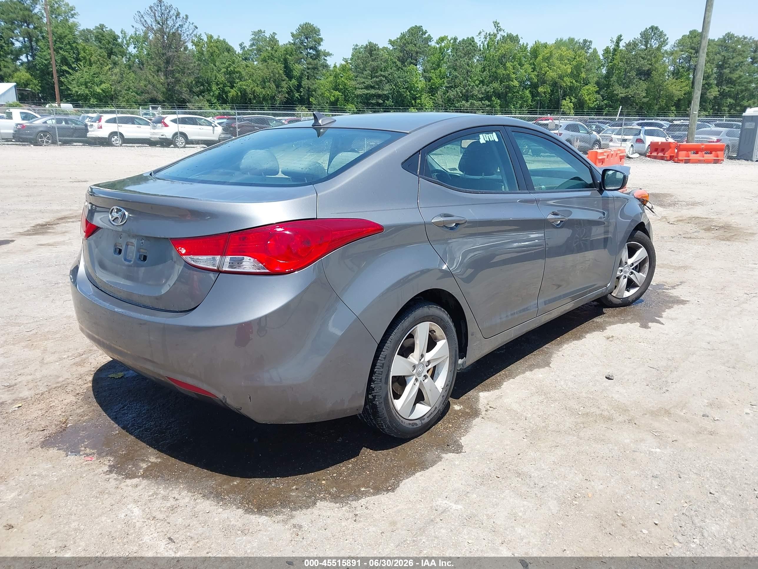 2013 Hyundai Elantra Gls Серый vin: 5NPDH4AE7DH249495