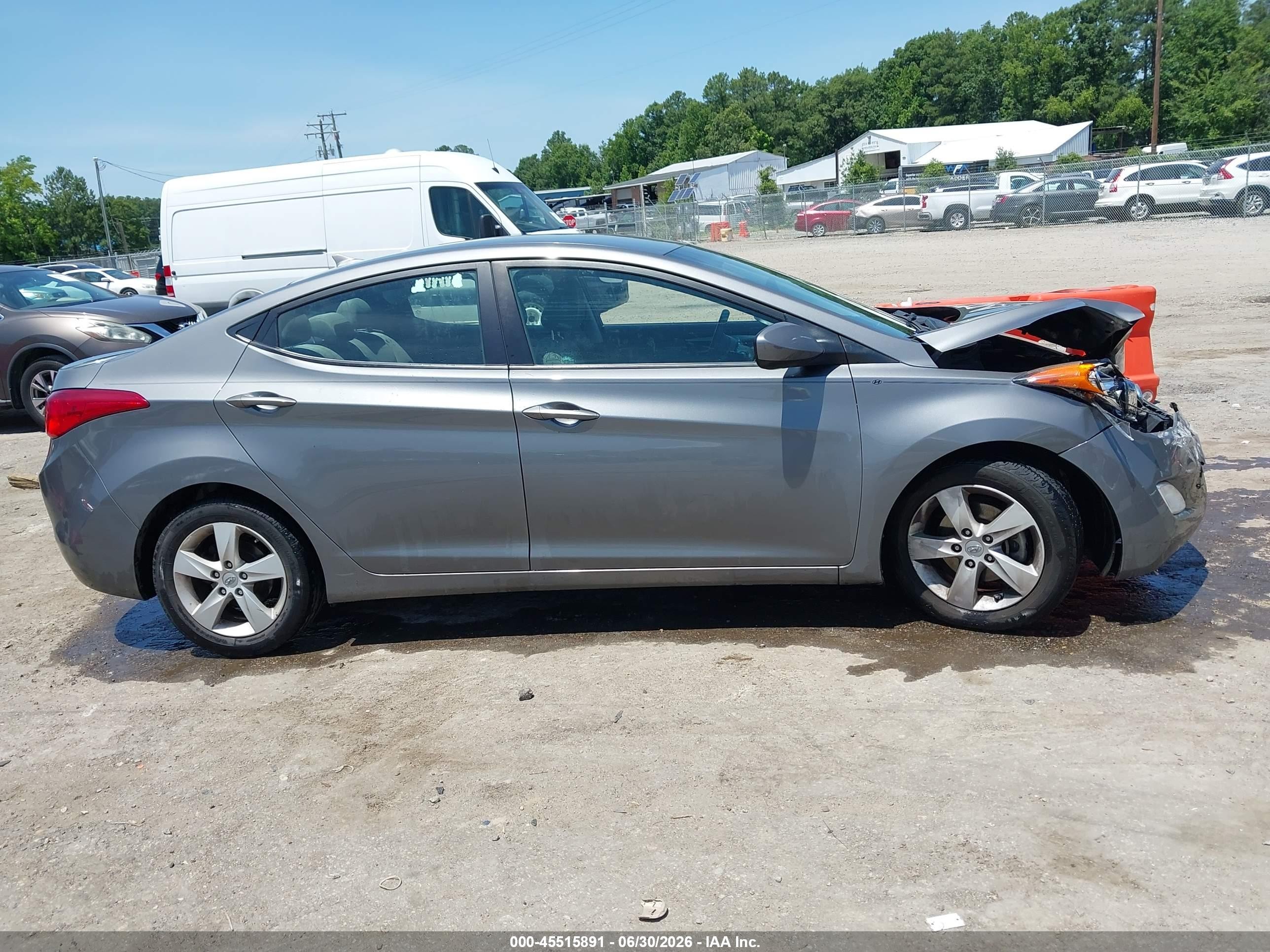 2013 Hyundai Elantra Gls Серый vin: 5NPDH4AE7DH249495