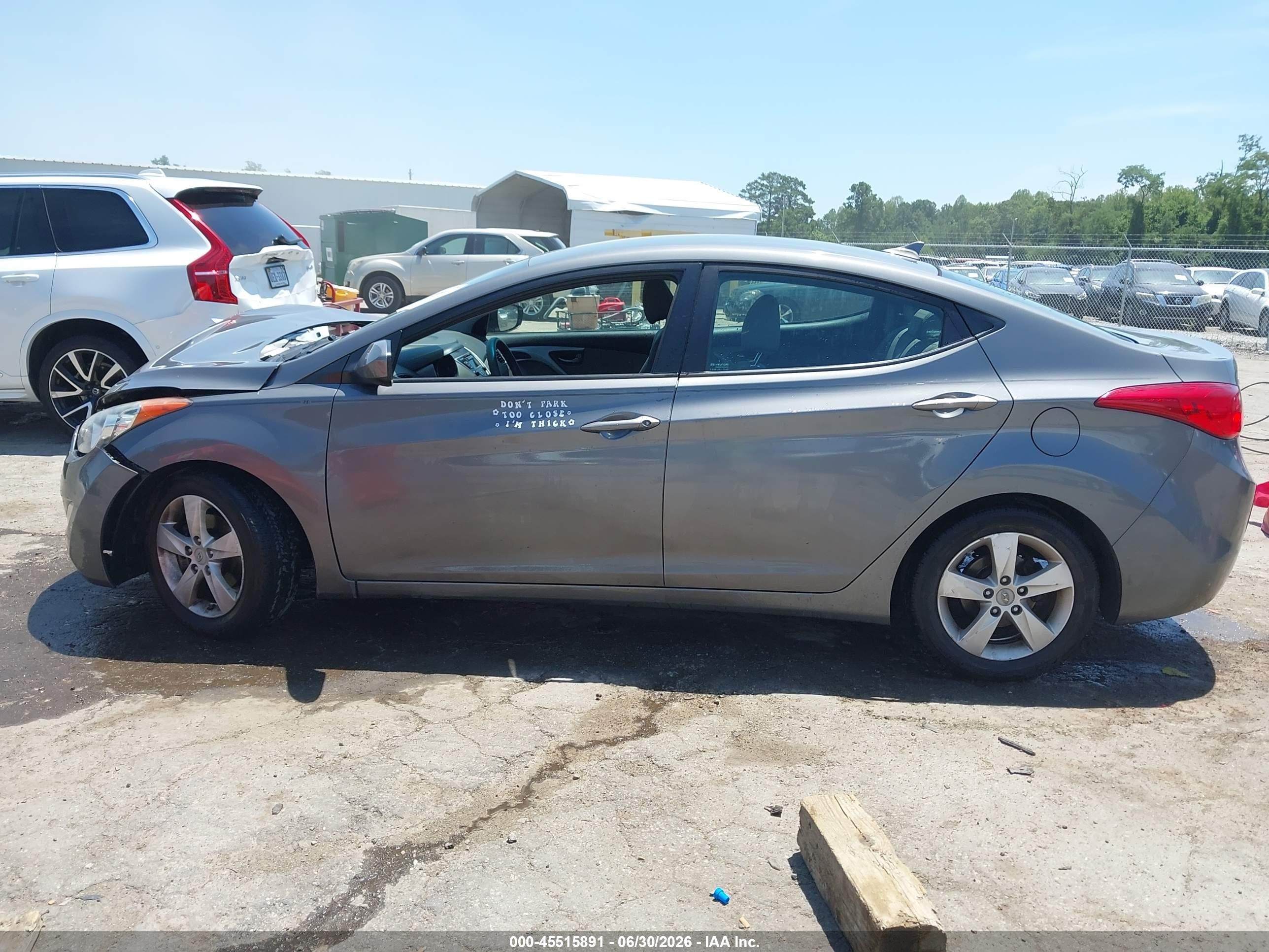 2013 Hyundai Elantra Gls Серый vin: 5NPDH4AE7DH249495