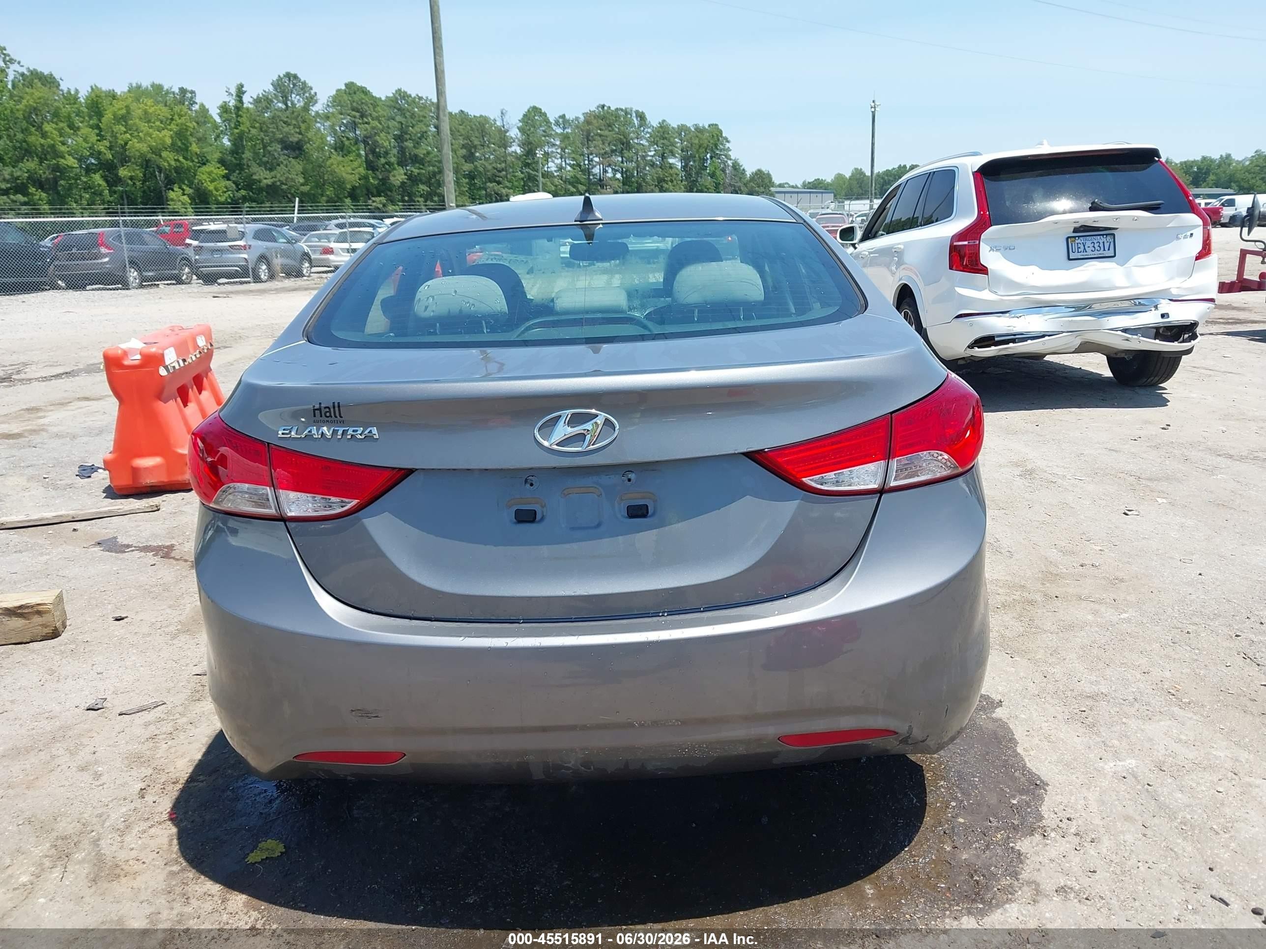 2013 Hyundai Elantra Gls Серый vin: 5NPDH4AE7DH249495
