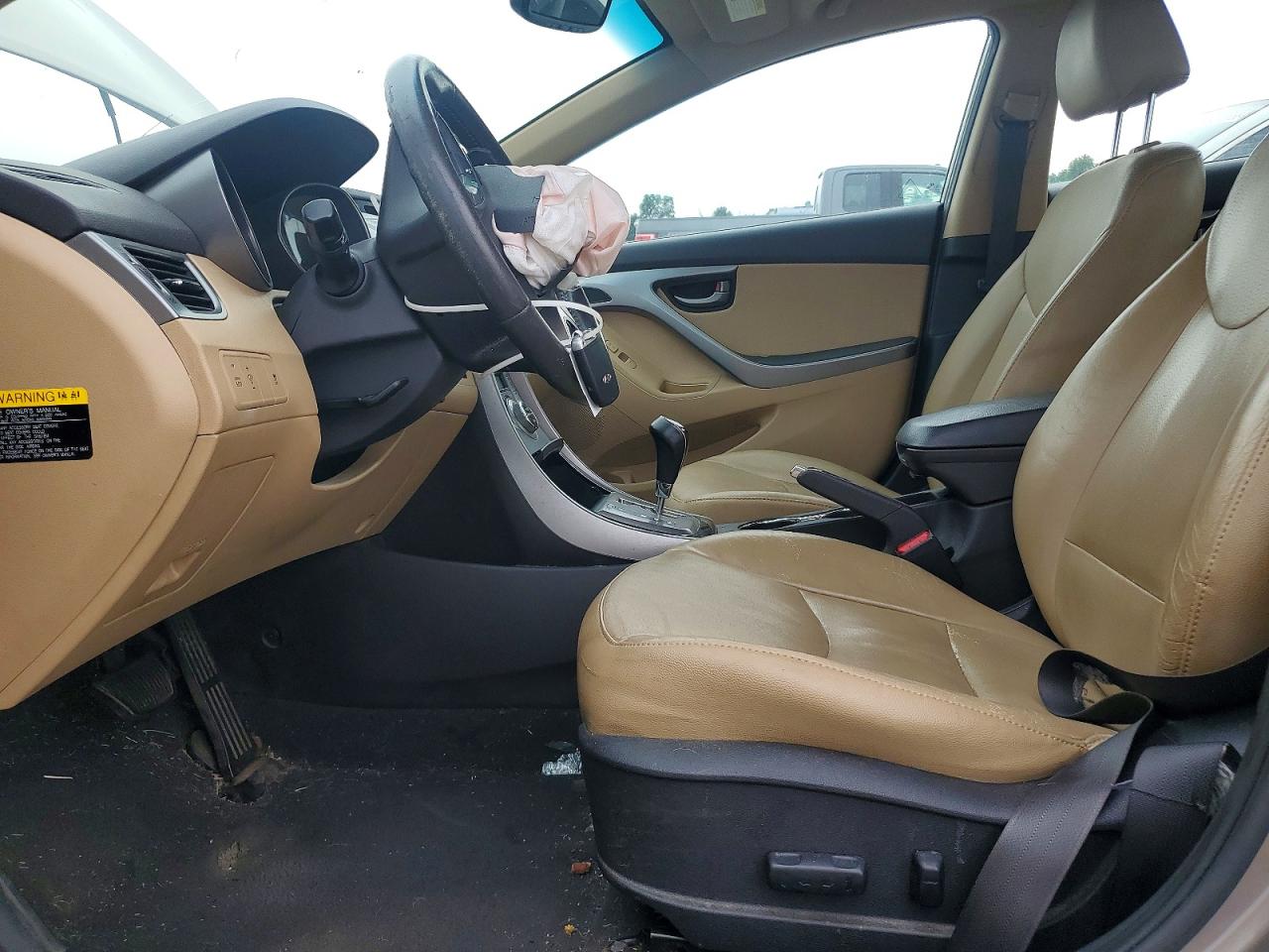 2013 Hyundai Elantra Limited Tan vin: 5NPDH4AE7DH249545