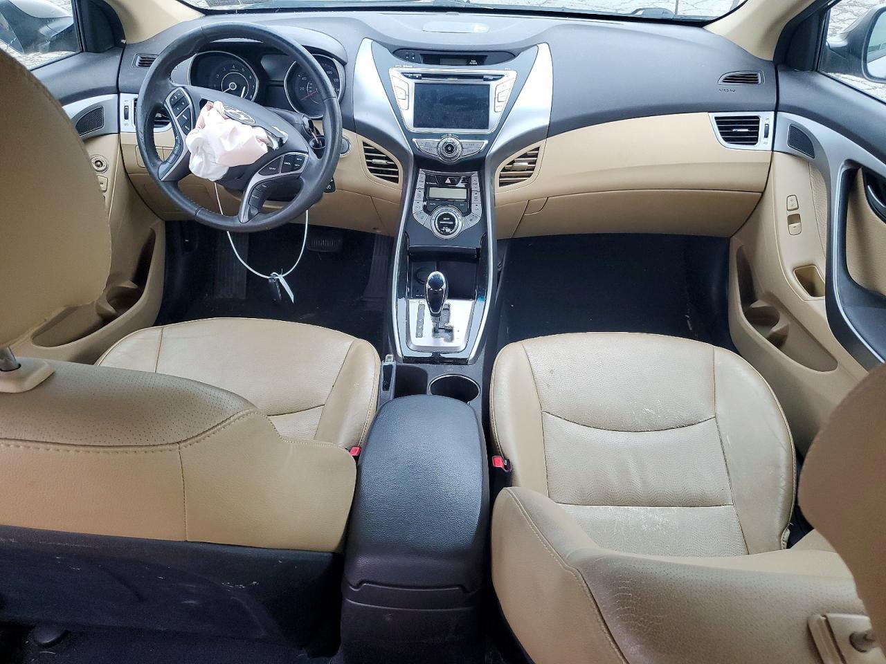 2013 Hyundai Elantra Limited Tan vin: 5NPDH4AE7DH249545