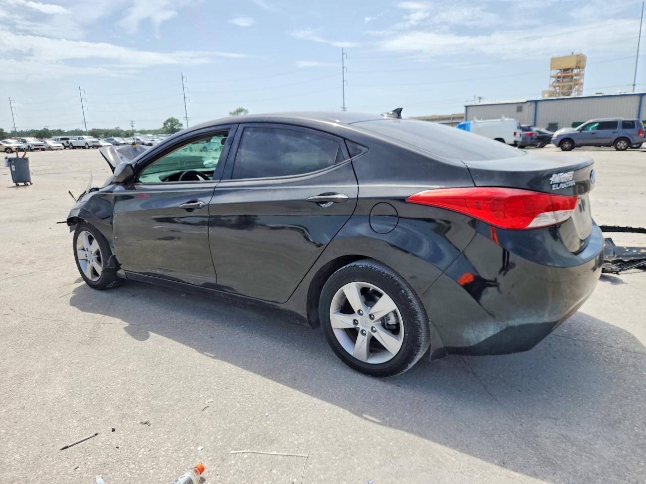 2013 Hyundai Elantra Gls Black vin: 5NPDH4AE7DH251148