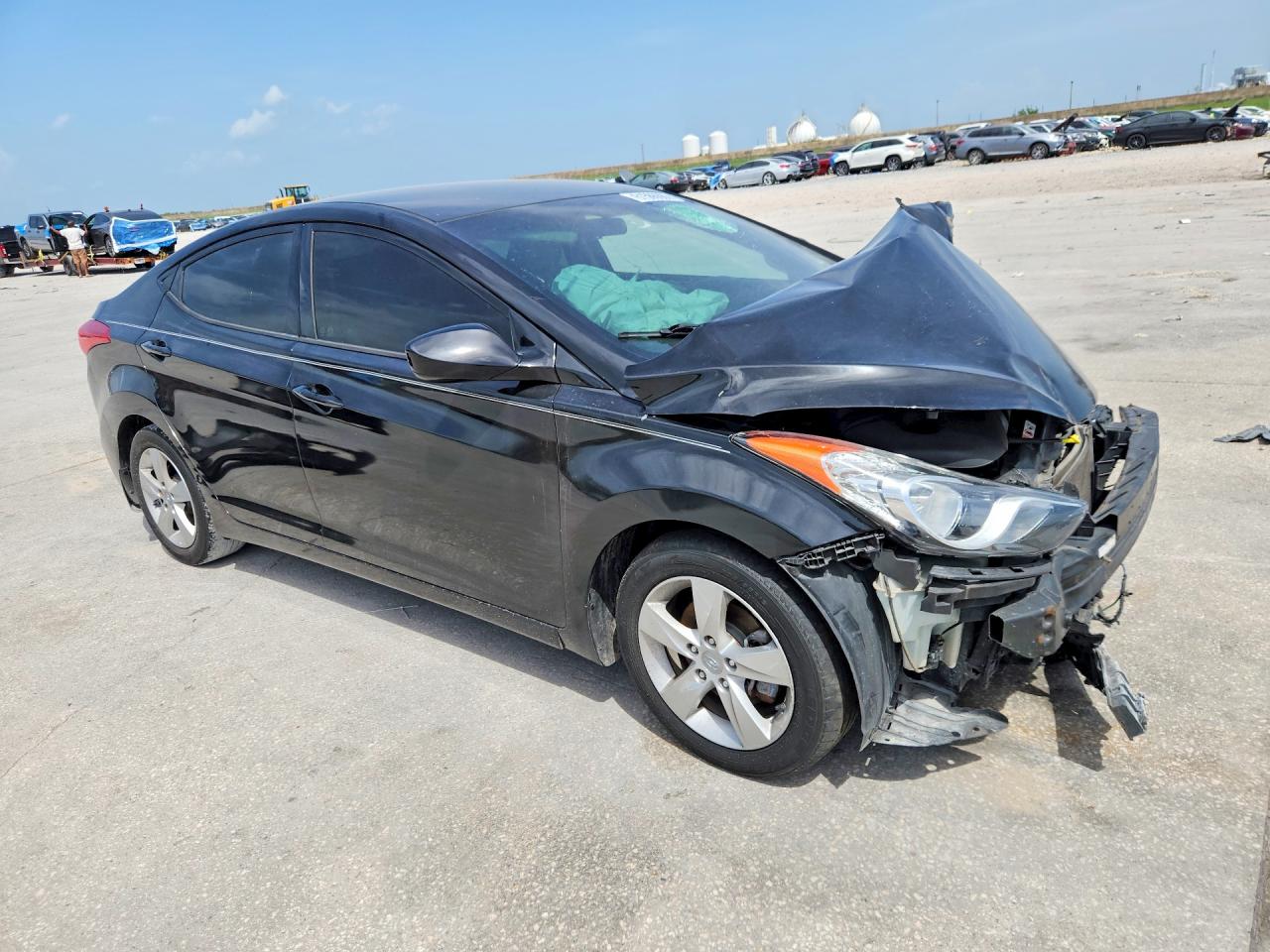 2013 Hyundai Elantra Gls Black vin: 5NPDH4AE7DH251148