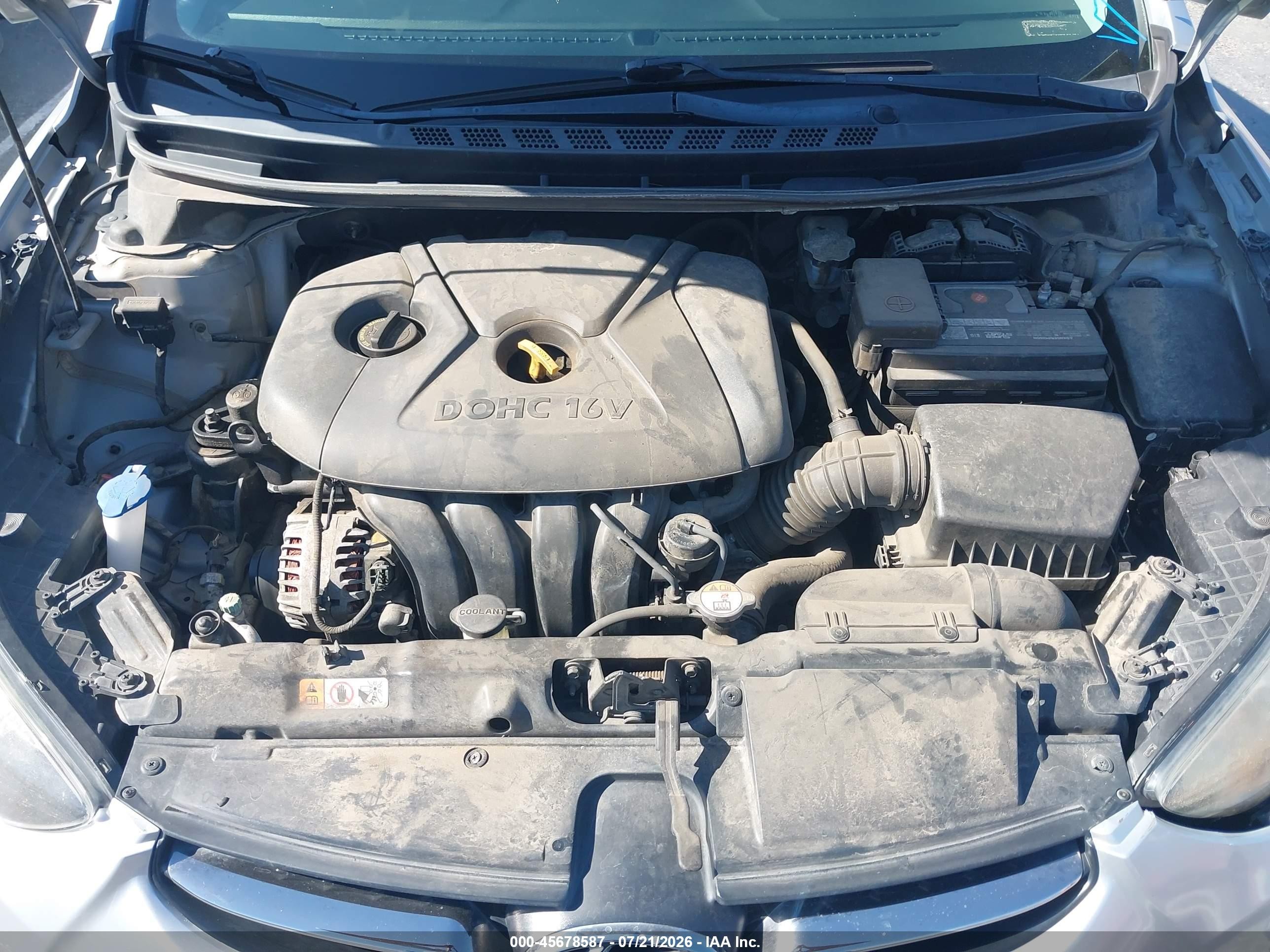 2013 Hyundai Elantra Limited Silver vin: 5NPDH4AE7DH258892