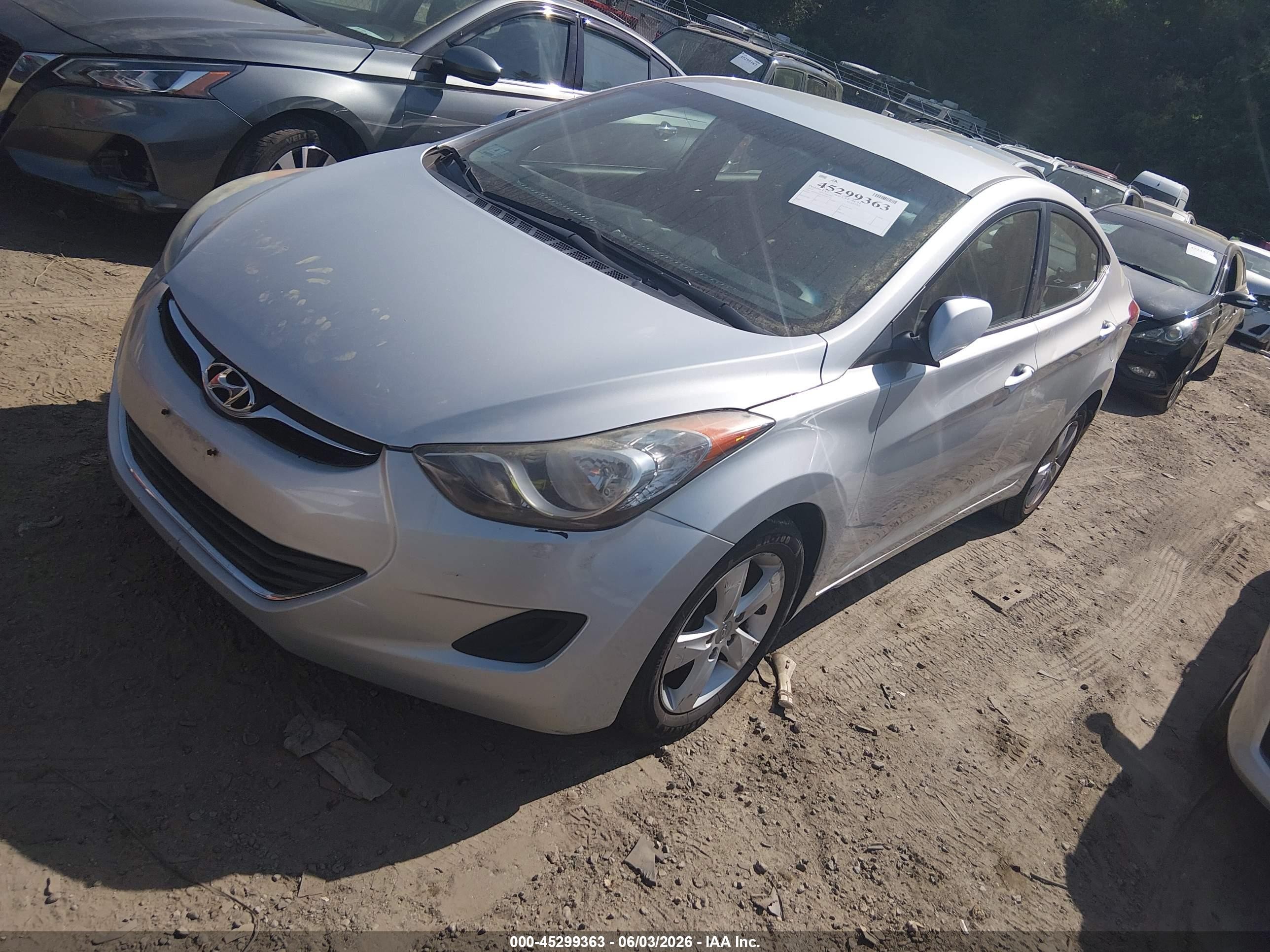 2013 Hyundai Elantra Gls Silver vin: 5NPDH4AE7DH263140