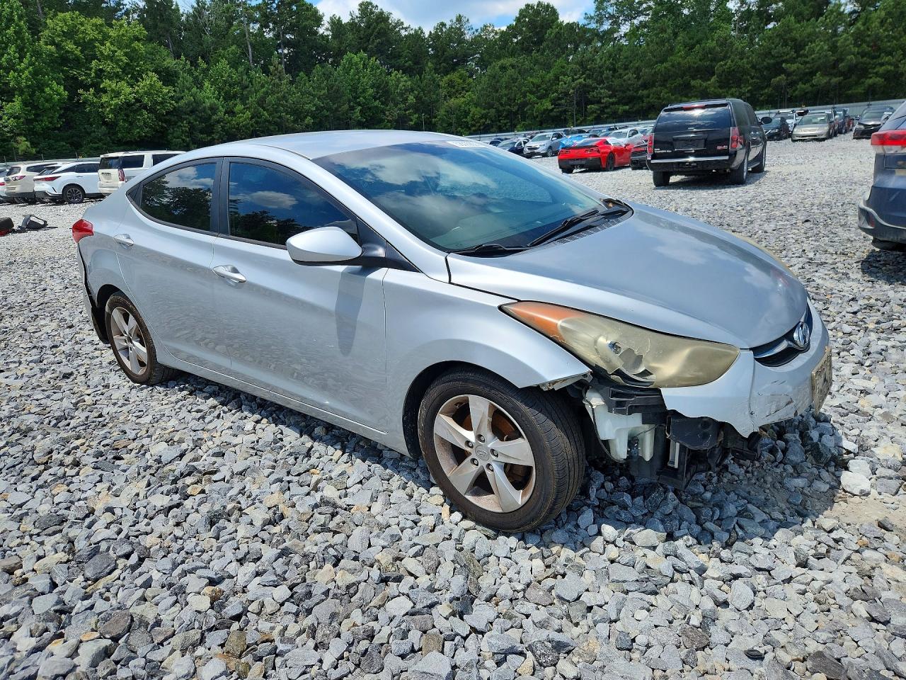 2013 Hyundai Elantra Gls Silver vin: 5NPDH4AE7DH266653