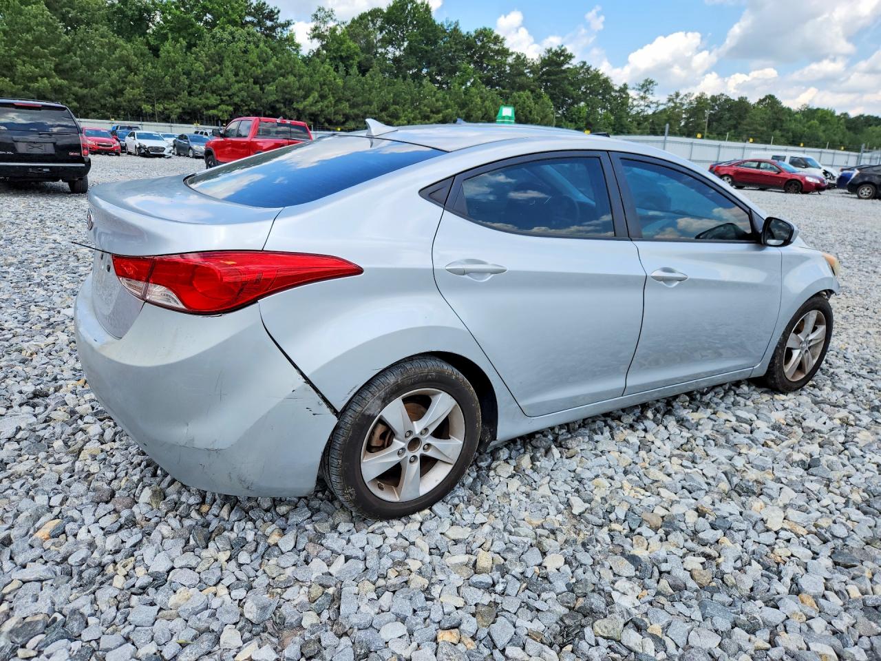2013 Hyundai Elantra Gls Silver vin: 5NPDH4AE7DH266653