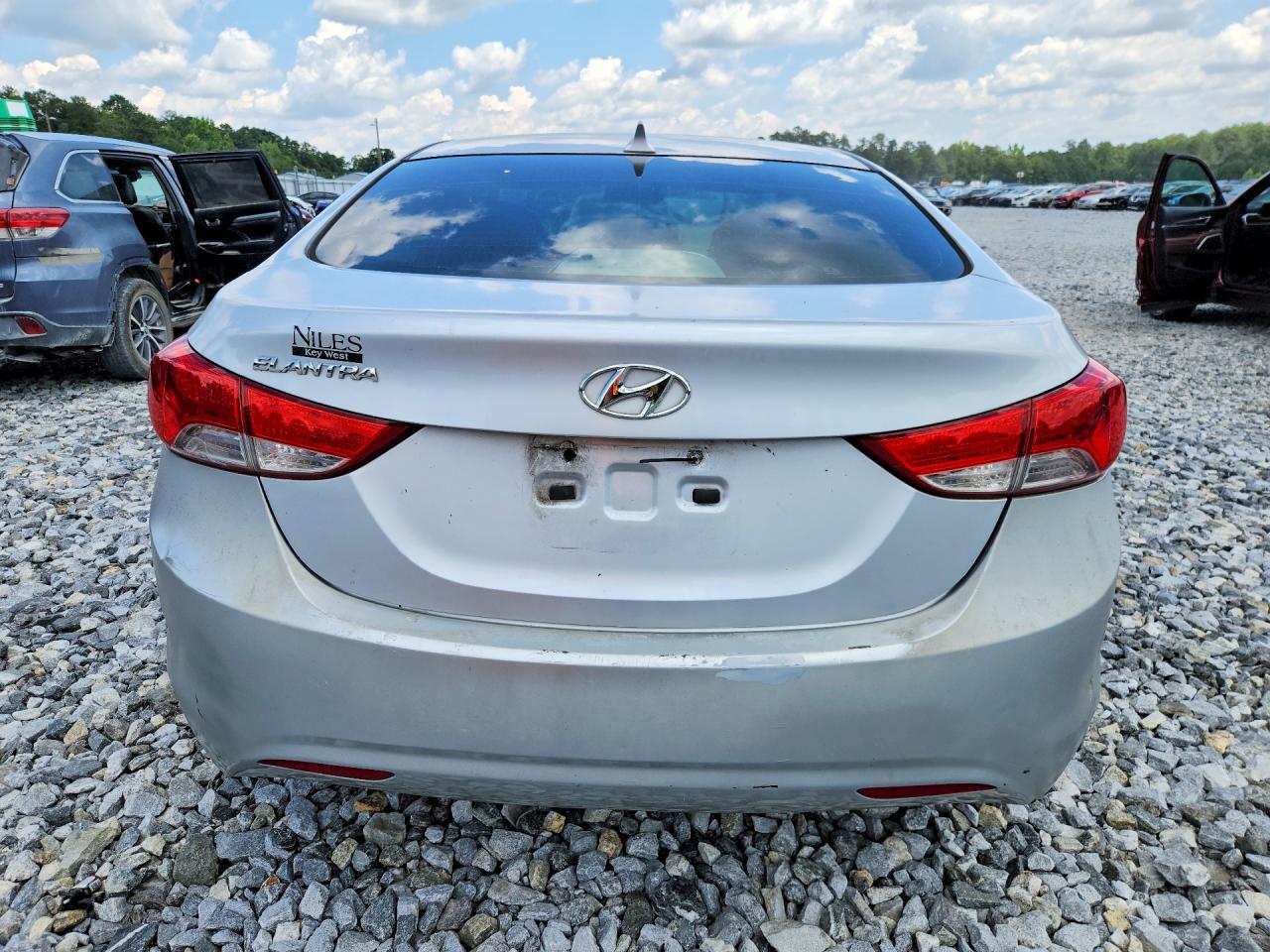 2013 Hyundai Elantra Gls Silver vin: 5NPDH4AE7DH266653