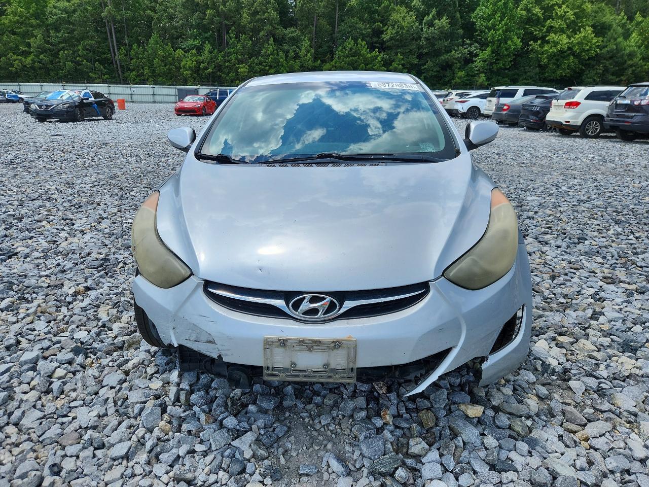 2013 Hyundai Elantra Gls Silver vin: 5NPDH4AE7DH266653