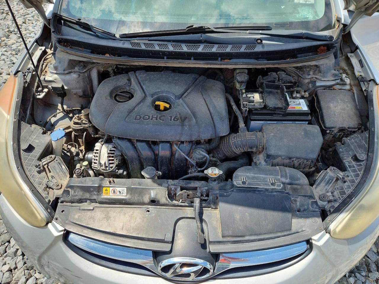2013 Hyundai Elantra Gls Silver vin: 5NPDH4AE7DH266653