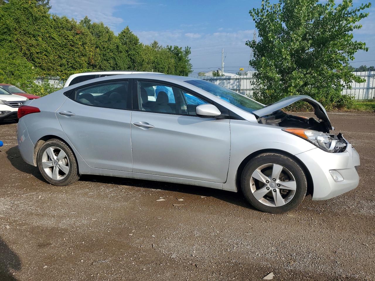 2013 Hyundai Elantra Gls Silver vin: 5NPDH4AE7DH268970