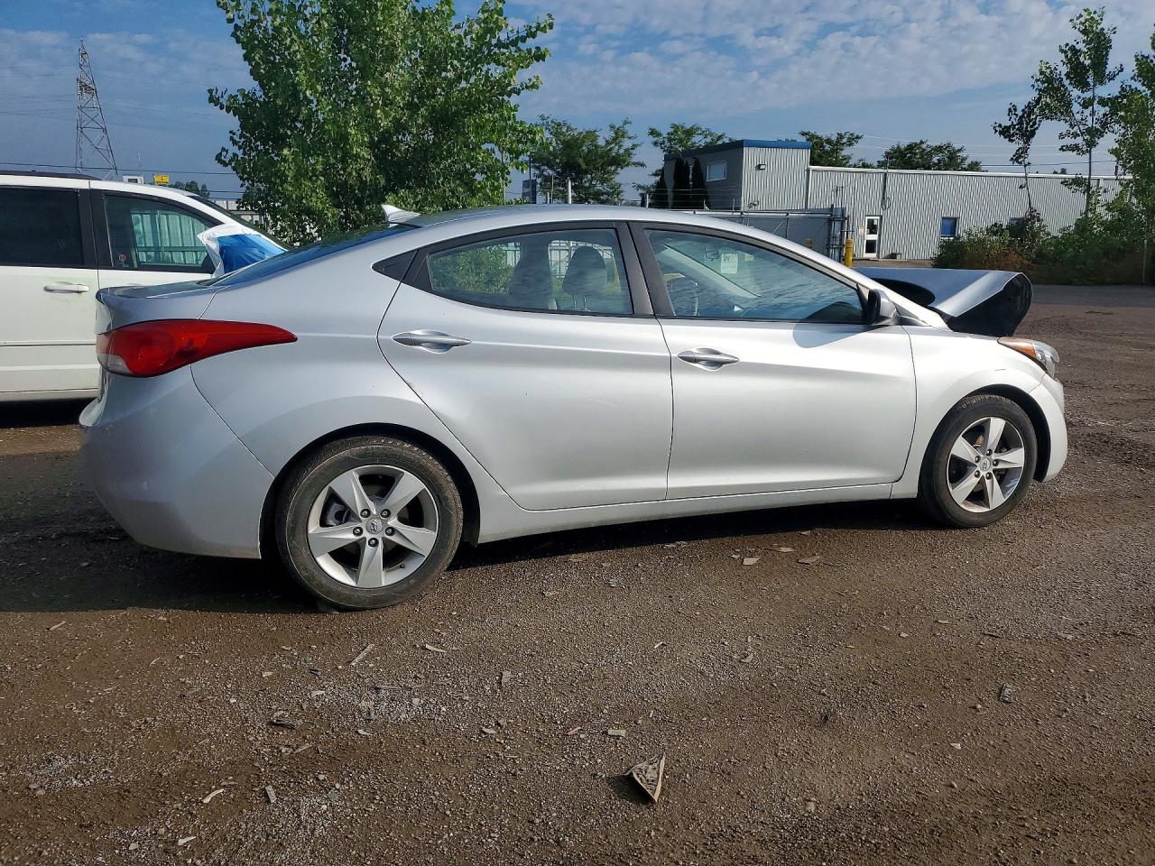 2013 Hyundai Elantra Gls Silver vin: 5NPDH4AE7DH268970