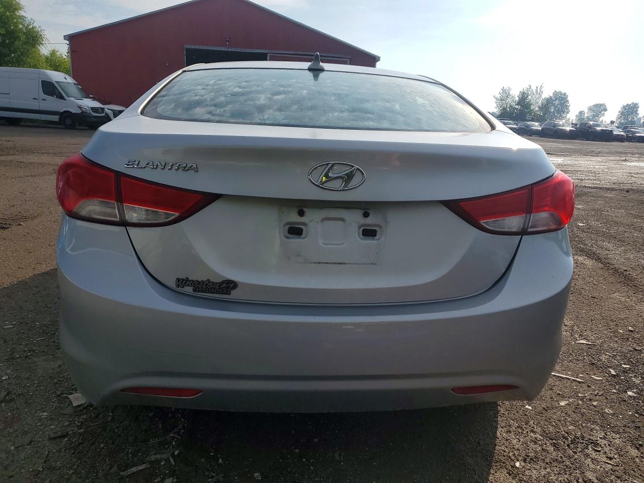 2013 Hyundai Elantra Gls Silver vin: 5NPDH4AE7DH268970