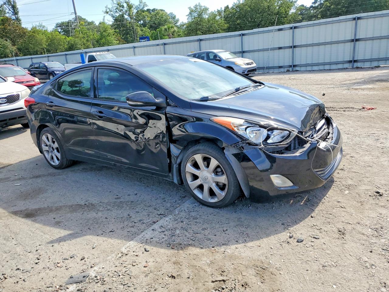 2013 Hyundai Elantra Limited Black vin: 5NPDH4AE7DH270380