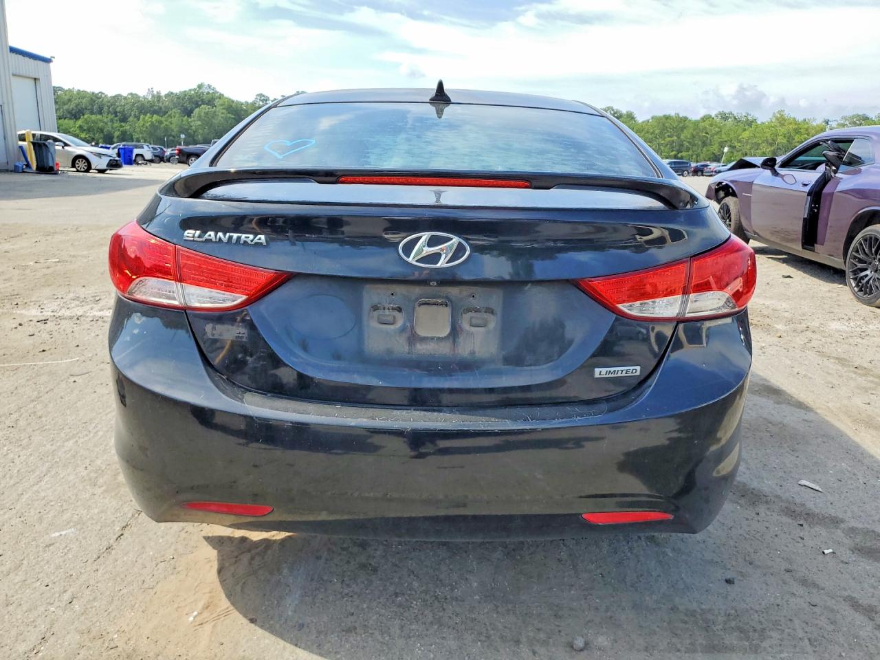 2013 Hyundai Elantra Limited Black vin: 5NPDH4AE7DH270380