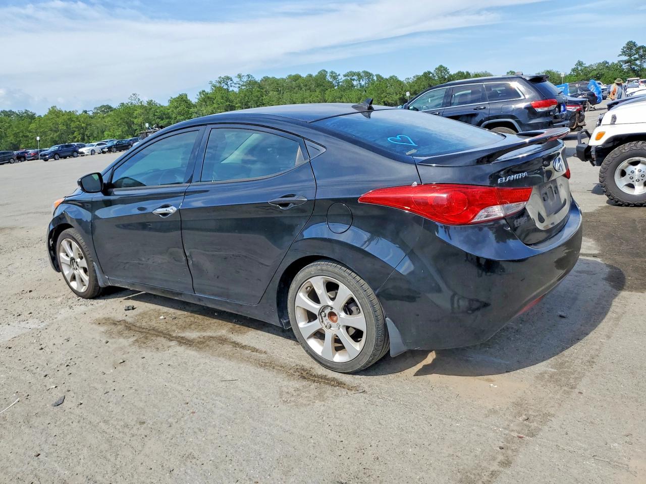 2013 Hyundai Elantra Limited Black vin: 5NPDH4AE7DH270380
