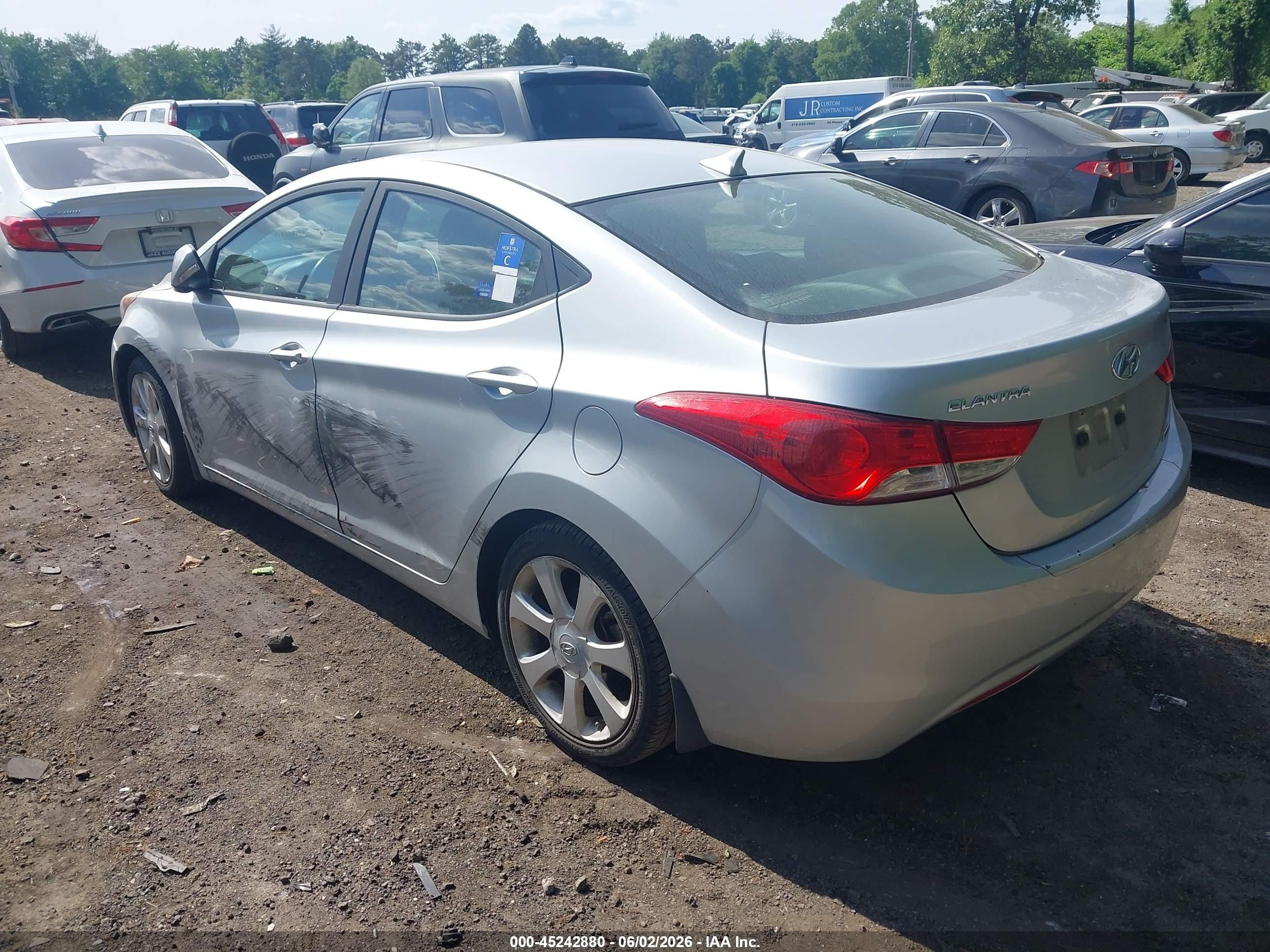 2013 Hyundai Elantra Limited Gray vin: 5NPDH4AE7DH271741