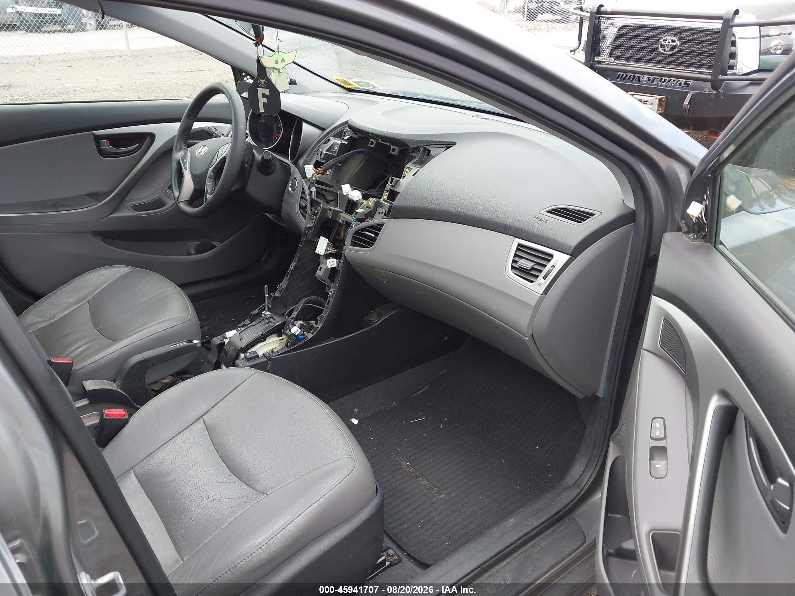 2013 Hyundai Elantra Limited Серый vin: 5NPDH4AE7DH272145