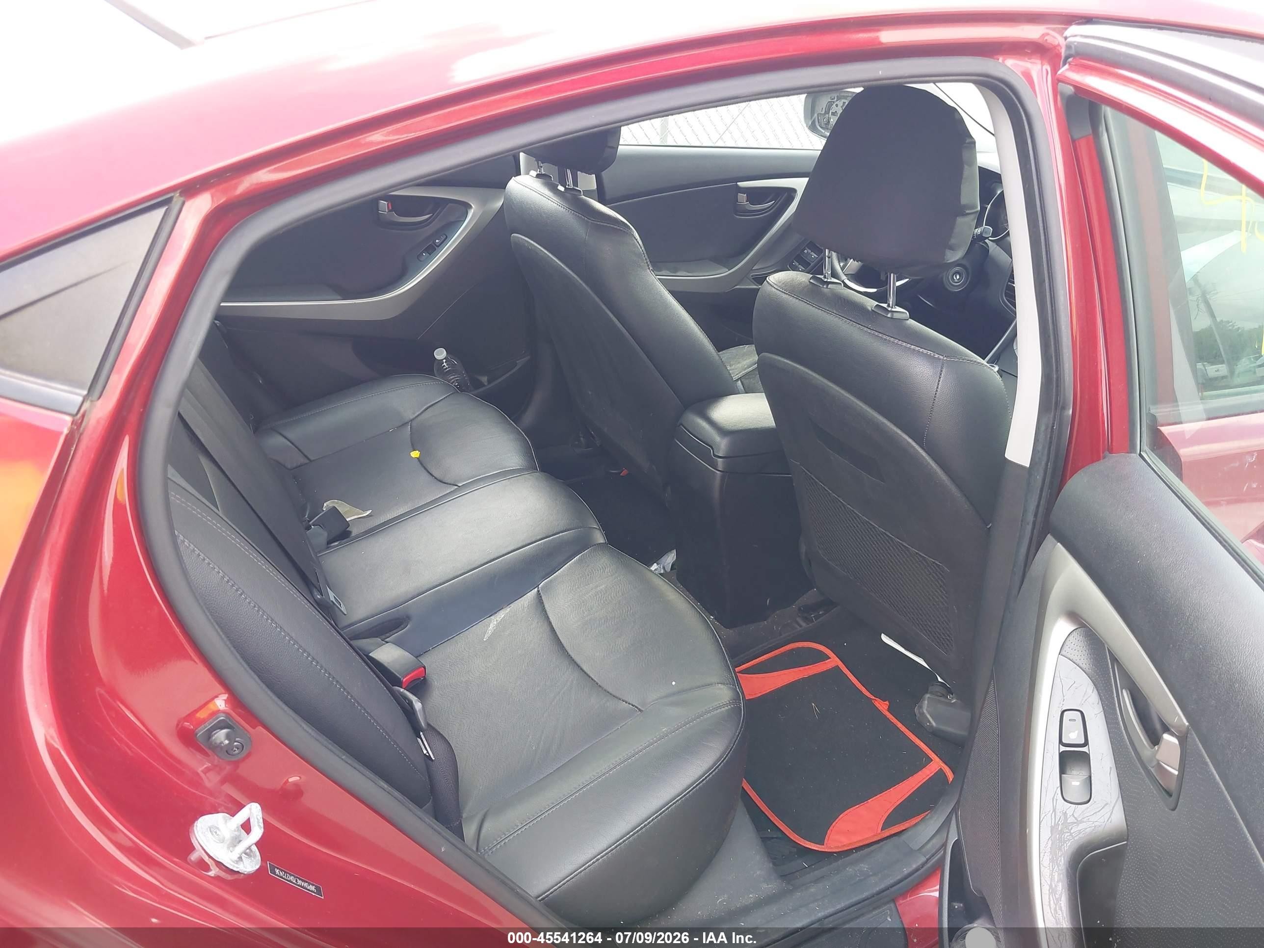2013 Hyundai Elantra Limited Red vin: 5NPDH4AE7DH272436