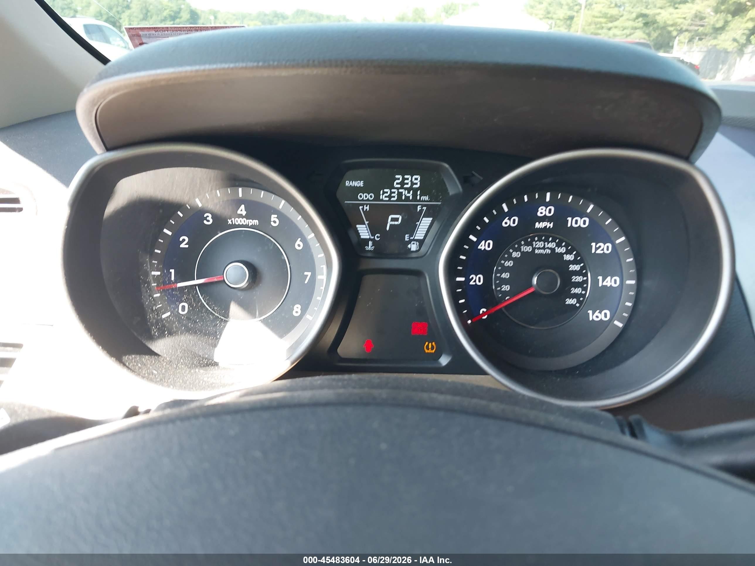 2013 Hyundai Elantra Gls Red vin: 5NPDH4AE7DH278978