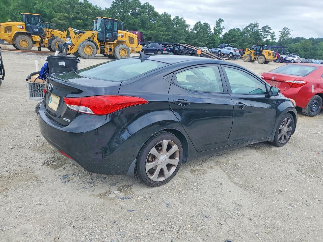 2013 Hyundai Elantra Limited Black vin: 5NPDH4AE7DH280052