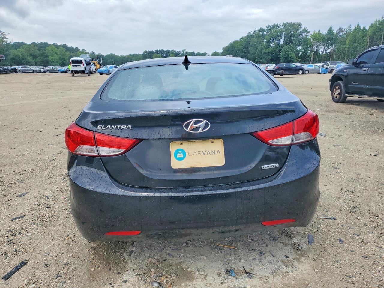 2013 Hyundai Elantra Limited Black vin: 5NPDH4AE7DH280052