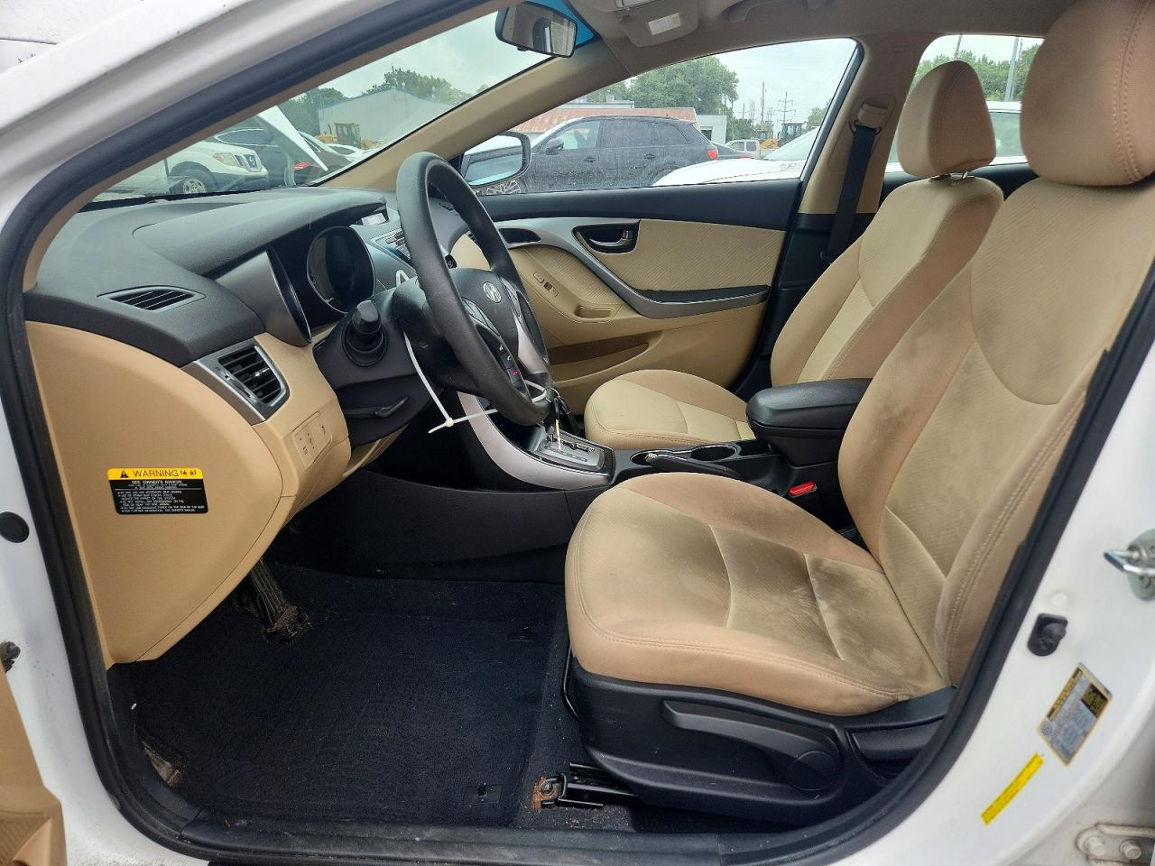 2013 Hyundai Elantra Gls White vin: 5NPDH4AE7DH281220