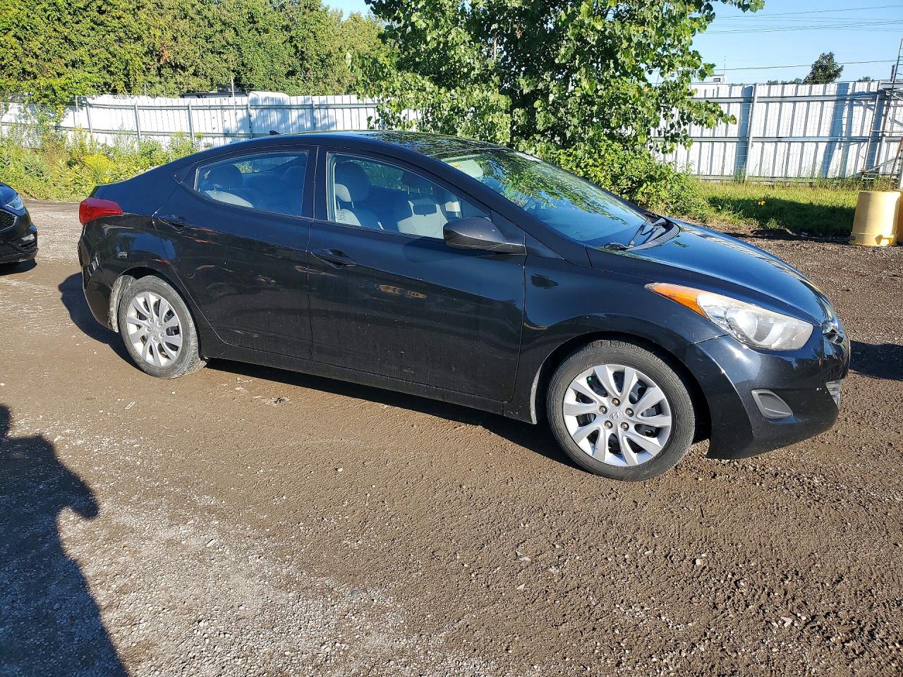 2013 Hyundai Elantra Gls Black vin: 5NPDH4AE7DH282237
