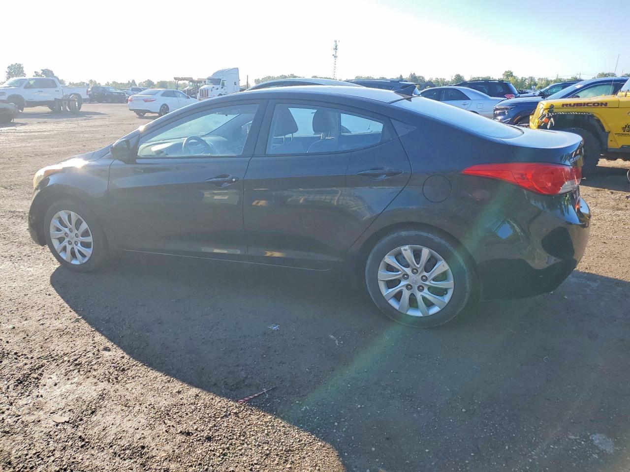 2013 Hyundai Elantra Gls Black vin: 5NPDH4AE7DH282237