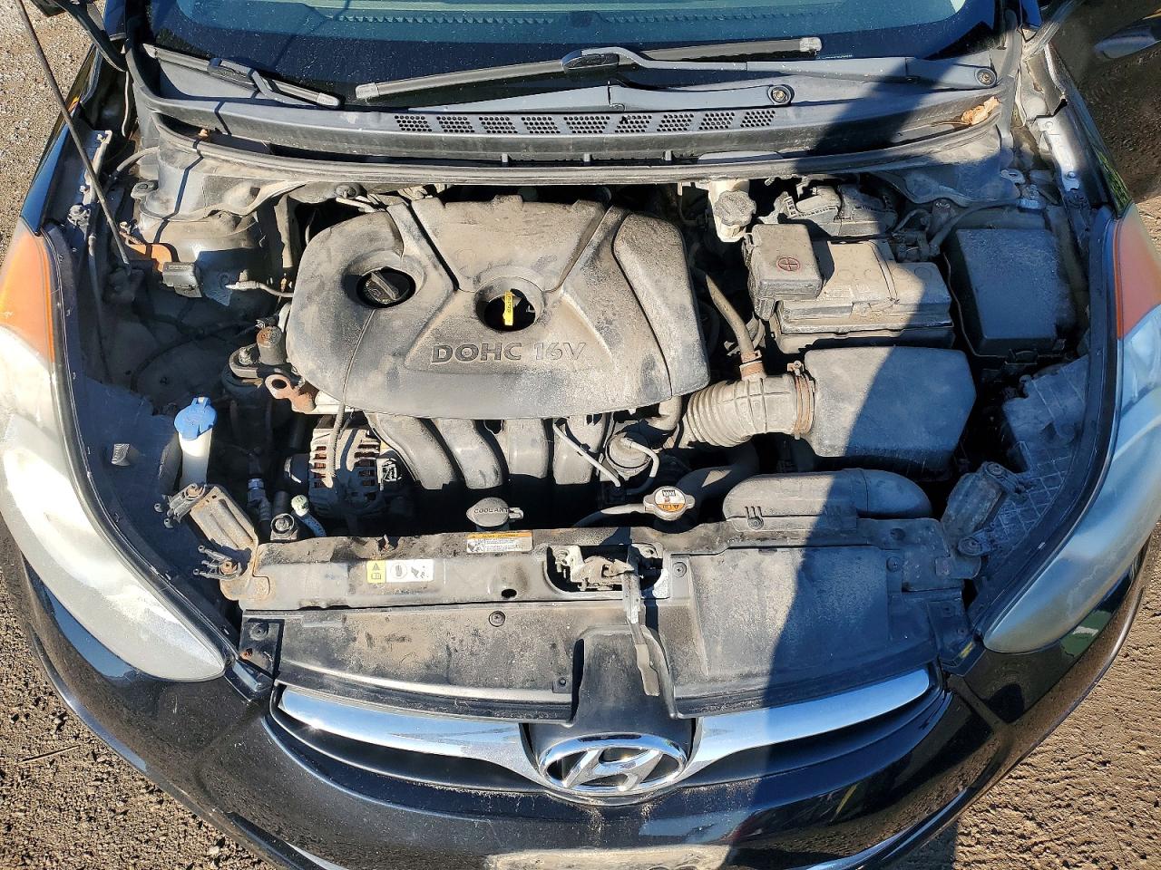 2013 Hyundai Elantra Gls Black vin: 5NPDH4AE7DH282237