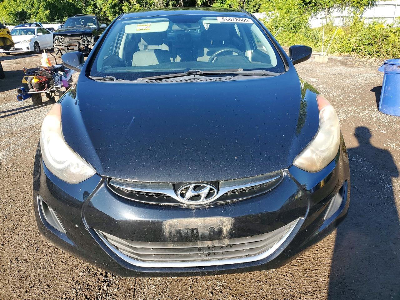 2013 Hyundai Elantra Gls Black vin: 5NPDH4AE7DH282237