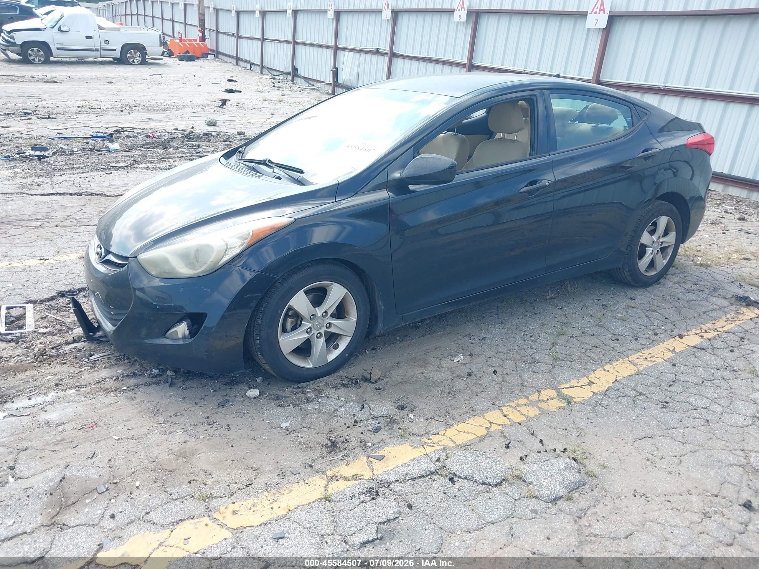 2013 Hyundai Elantra Gls Black vin: 5NPDH4AE7DH285624