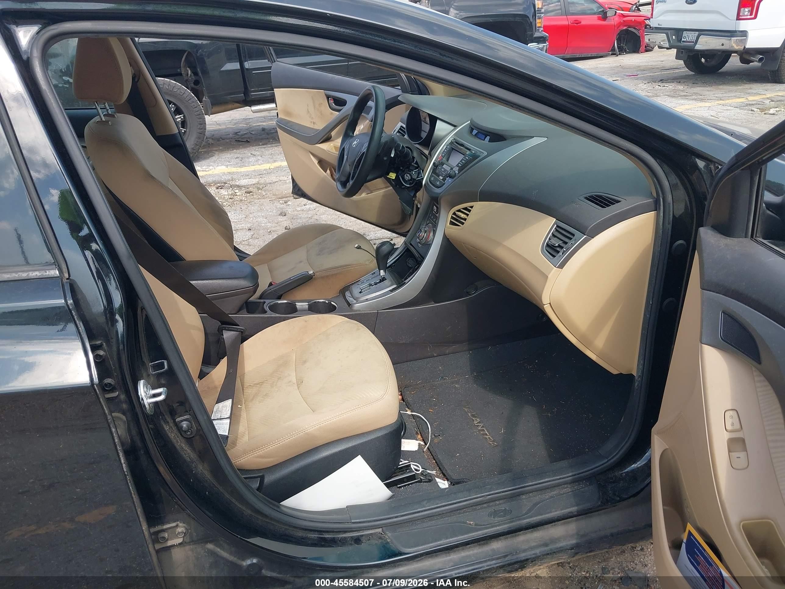 2013 Hyundai Elantra Gls Black vin: 5NPDH4AE7DH285624