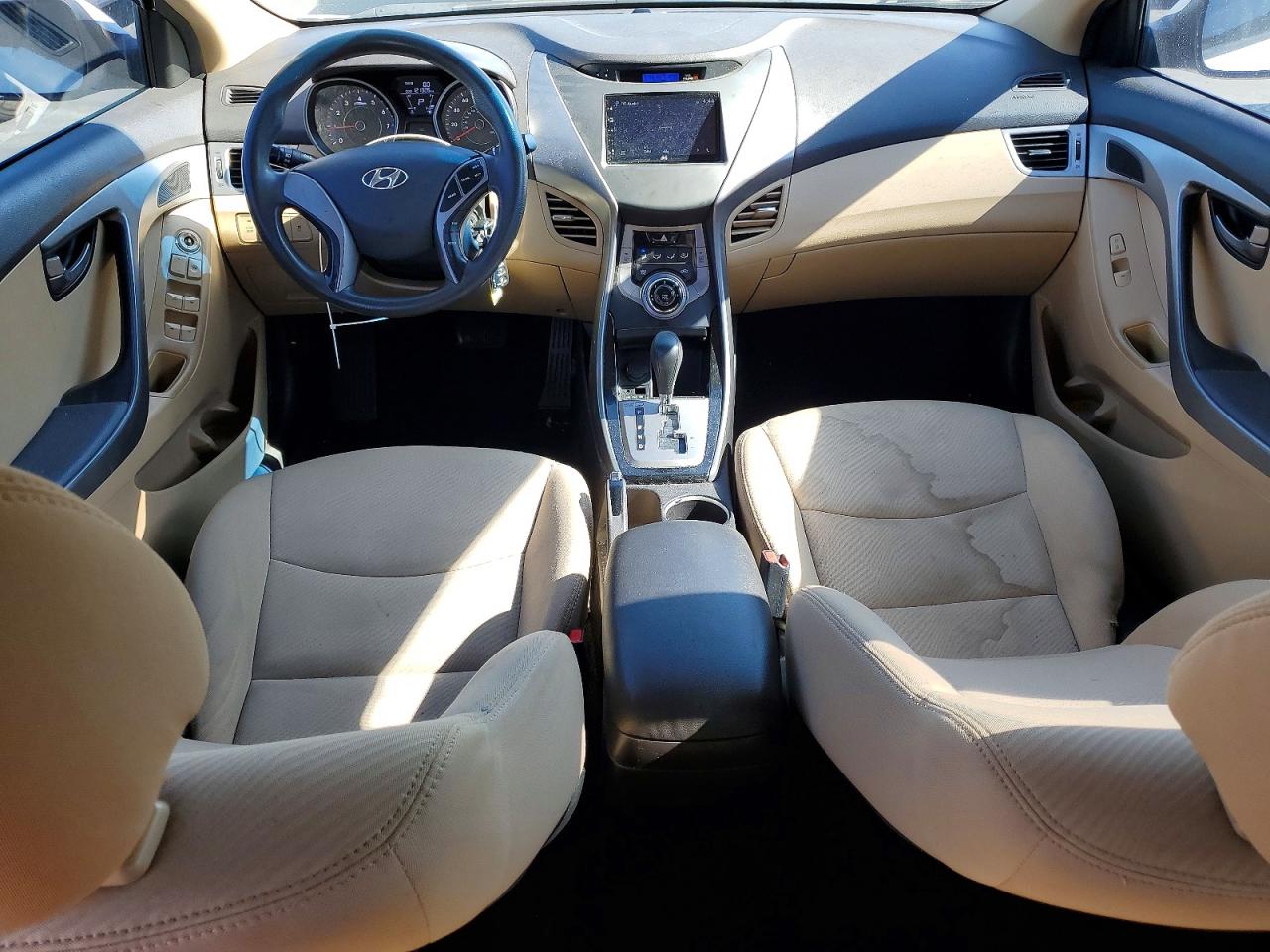 2013 Hyundai Elantra Gls White vin: 5NPDH4AE7DH287390